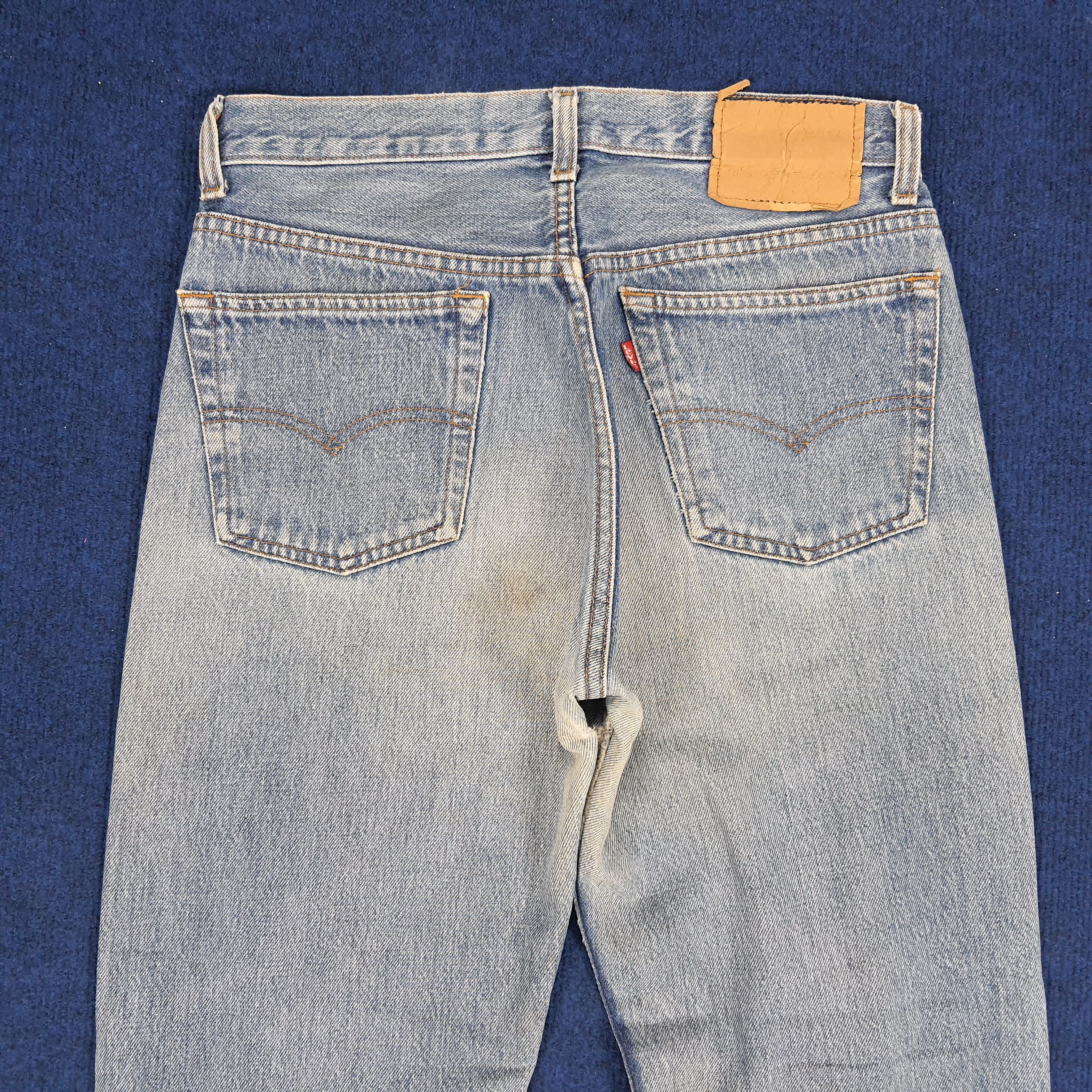 Levi's × Levi's Vintage Clothing × Vintage Vintage Levi's Straight Cut Distressed Denim Jeans Size US 29 - 5 Thumbnail