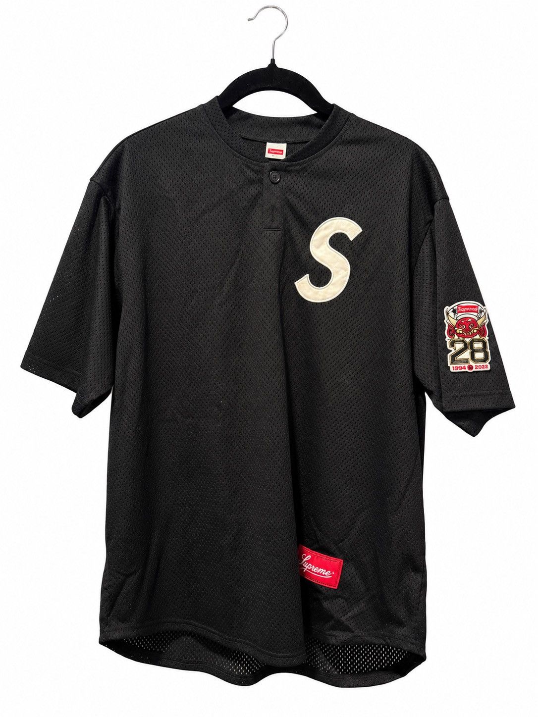 Supreme Supreme S Logo Baseball Henley | Grailed