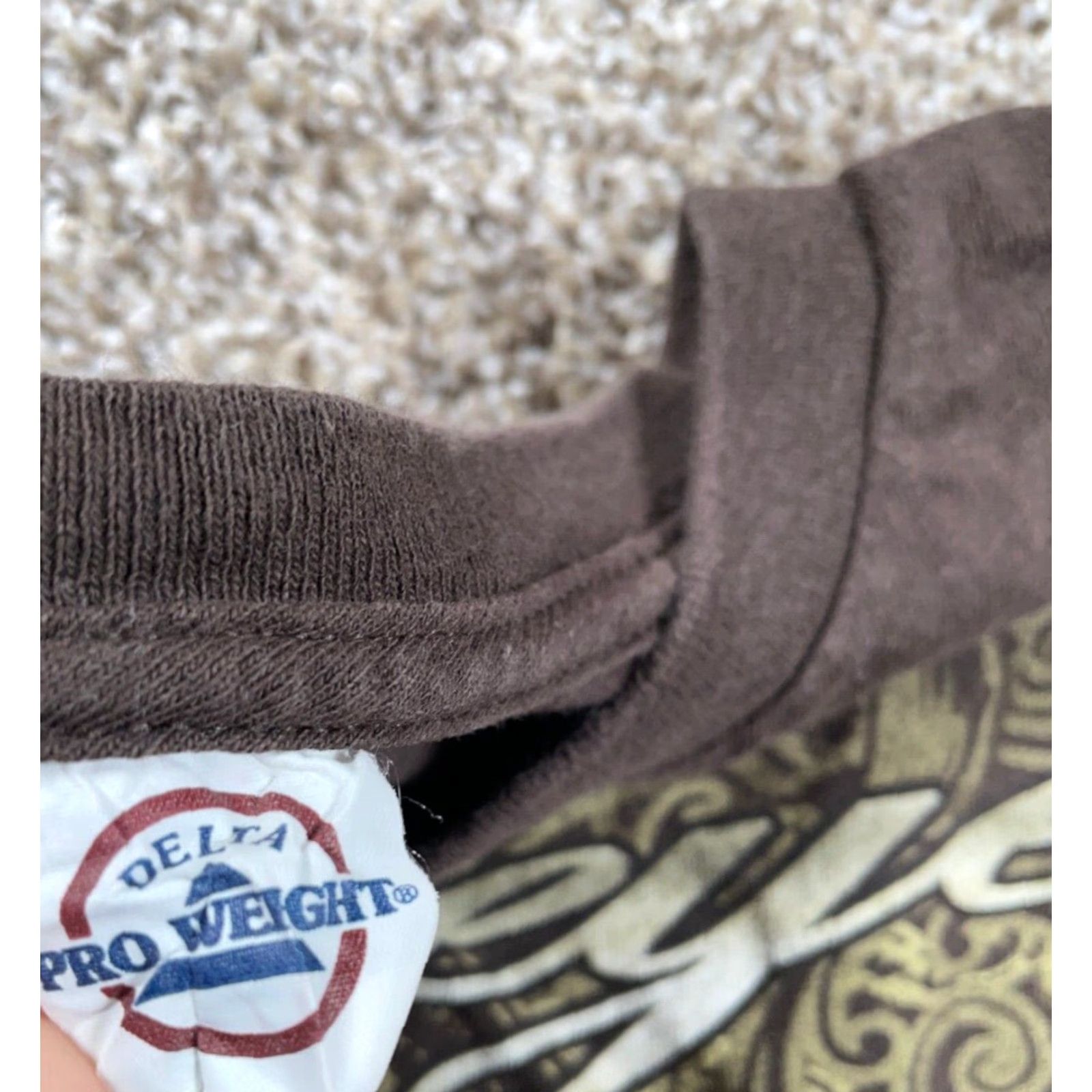 Delta VINTAGE Popeye T-Shirt 3XL Brown Graphic Print Adult Men Hip Hop 2010s Delta Shirt Size US XXL / EU 58 / 5 - 3 Thumbnail