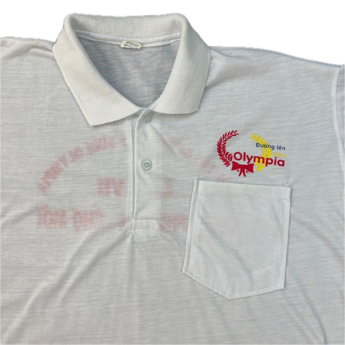 Vintage Vintage 70s Polo Shirt Doing len Olympia CUM Size US M / EU 48-50 / 2 - 3 Thumbnail