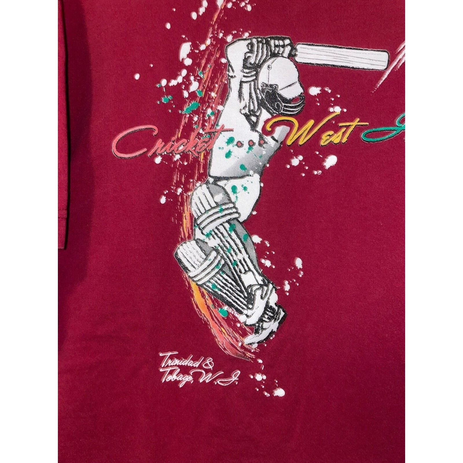 Vintage Vintage Cricket Shirt West Indies Style Trinidad Tobago 90s Size US L / EU 52-54 / 3 - 4 Thumbnail