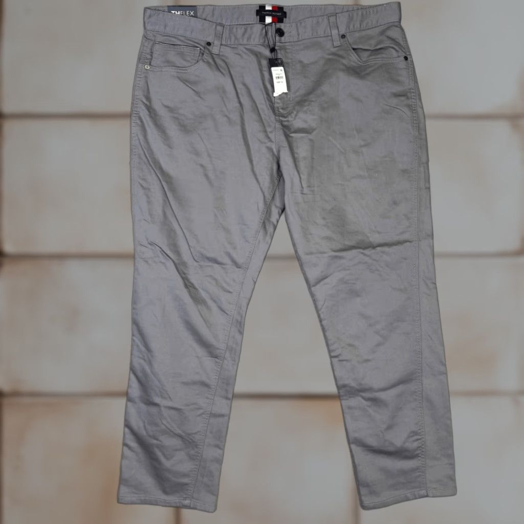 Tommy Hilfiger Tommy Hilfiger Men's Pants THFlex Gray Ankle Dress 40x30 Regular Inseam 30 Brand Mens Size US 40 / EU 56 - 1 Thumbnail