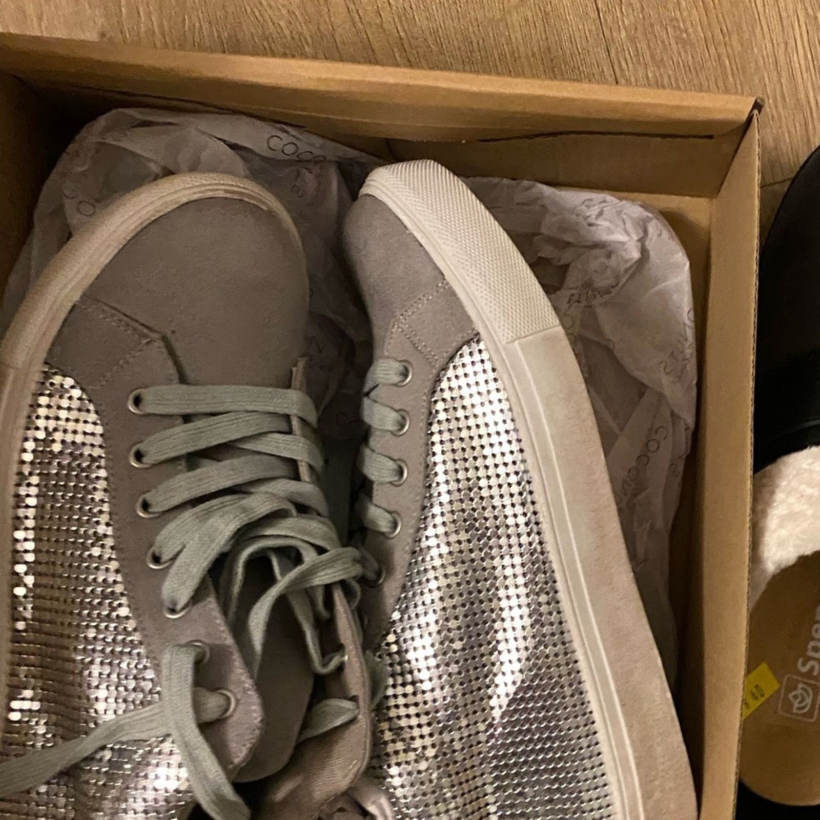 Matisse METALLIC MESH HI TOP SNEAKERS SILVER 7.5 Coconuts by Matisse Size US 7.5 / IT 37.5 - 7 Thumbnail