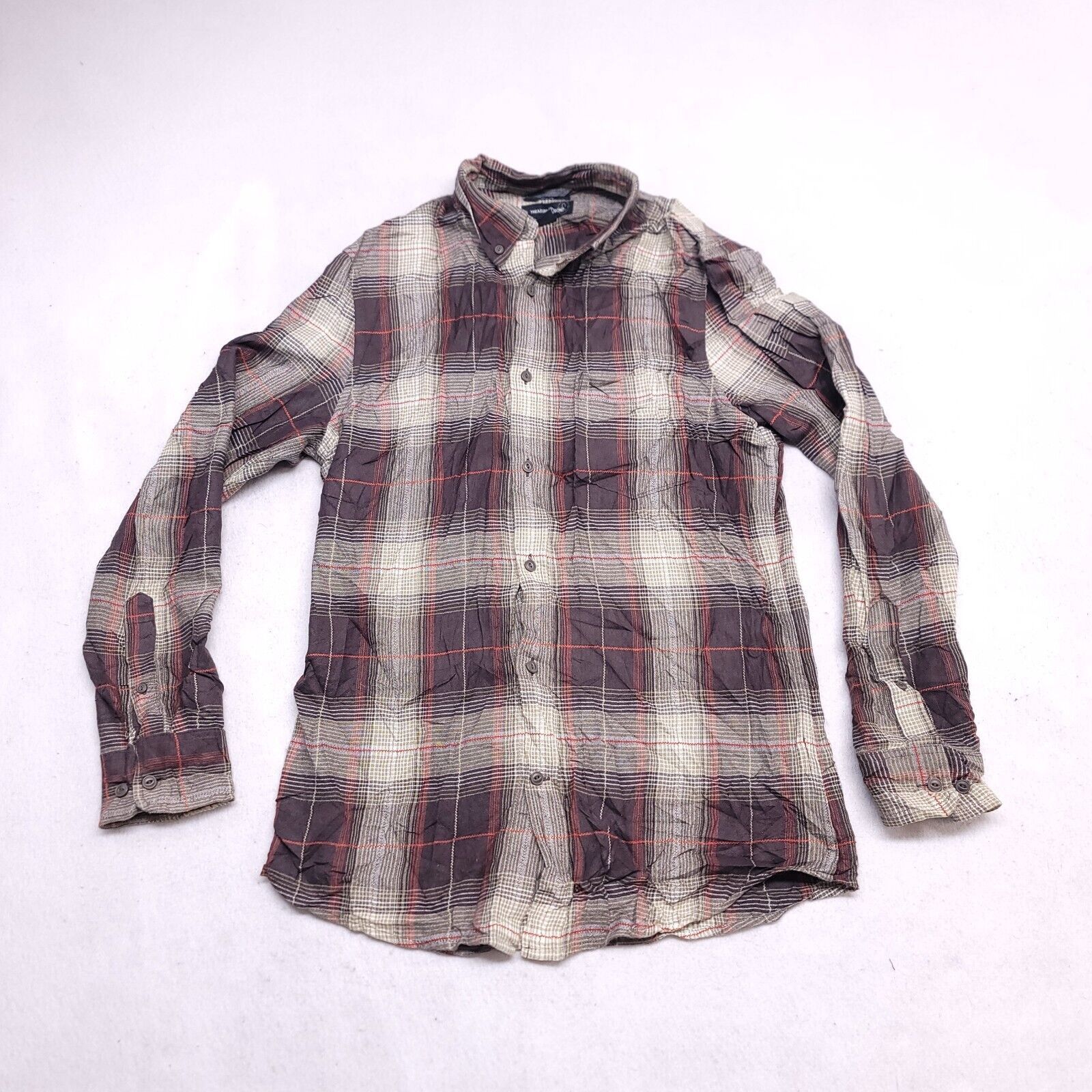 Treasure & Bond Treasure & Bond Tartan Flannel Shirt Men Size M Brown Orange Size US M / EU 48-50 / 2 - 2 Thumbnail