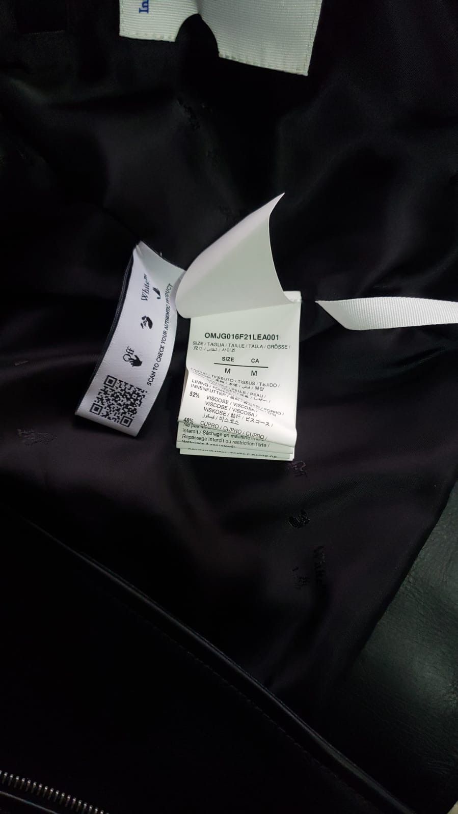 Off-White Off white Biker Leather Jacket X fuschia Size US M / EU 48-50 / 2 - 7 Thumbnail