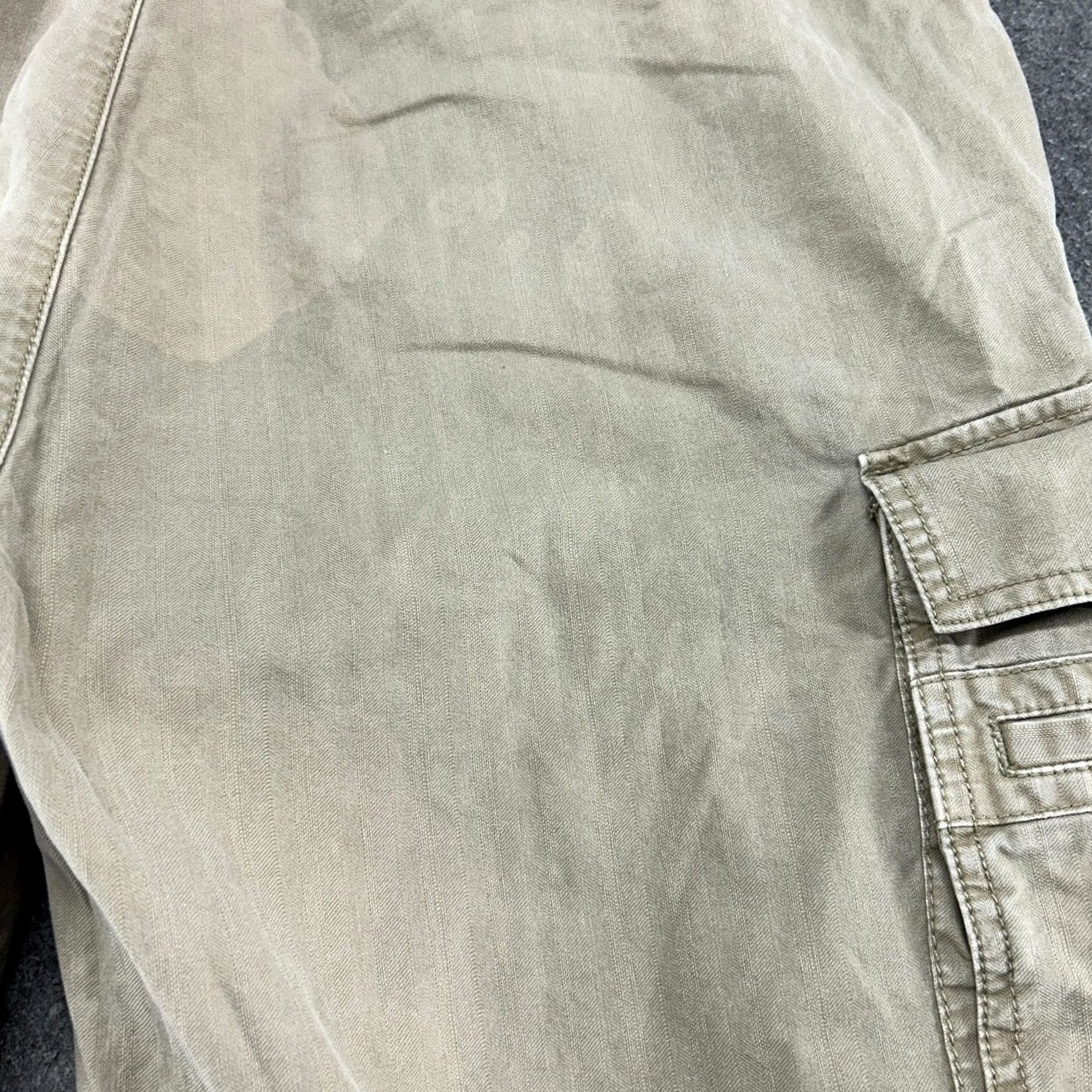 Nautica VINTAGE Nautica Pants Mens 38x30 Beige Khaki Cargo Cotton Distressed Baggy Y2K Size US 38 / EU 54 - 3 Thumbnail