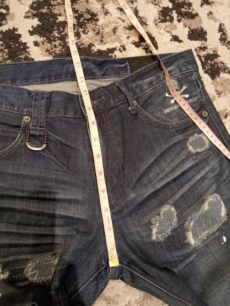 Roen Vintage Roen X Semantic Design Skulls Jeans Size US 35 - 17 Thumbnail