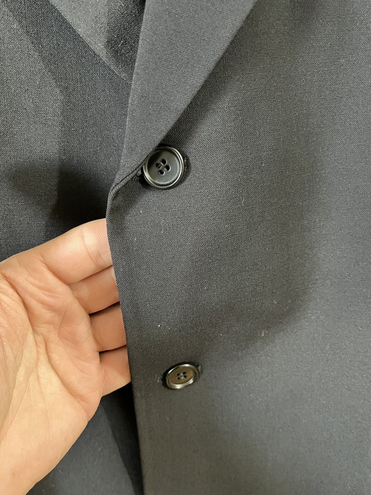 Ermenegildo Zegna Ermenegildo Zegna Men’s Wool Blazer Jacket Black 42 US Size 52S - 6 Thumbnail
