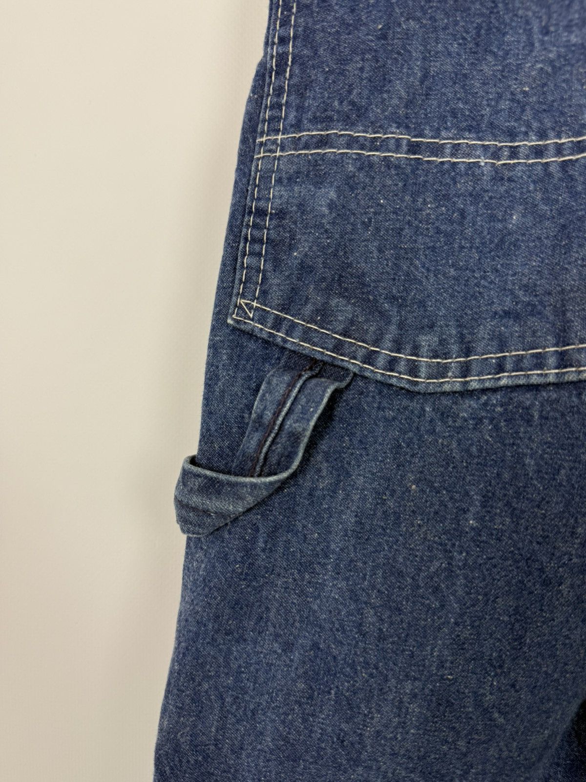 Vintage 1980ʼs Vintage Big Smith Blue Denim Bib Overalls 30X30 Size US 30 / EU 46 - 11 Thumbnail