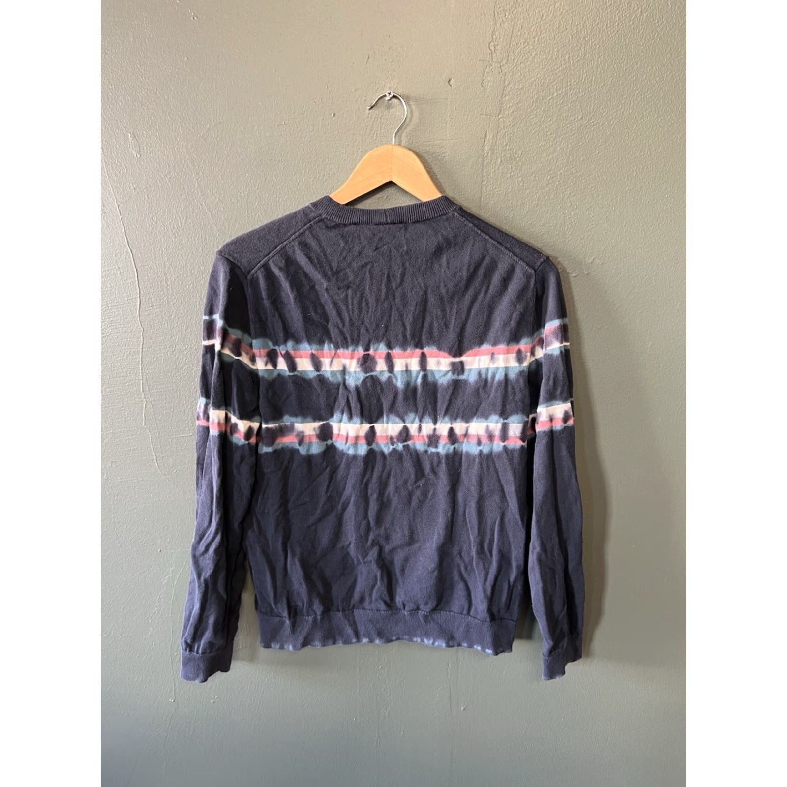 Armani Exchange Armani Exchange Womens Blue Long Sleeve Knit Pullover Sweatshirt M Size Pullover Size M / US 6-8 / IT 42-44 - 2 Thumbnail