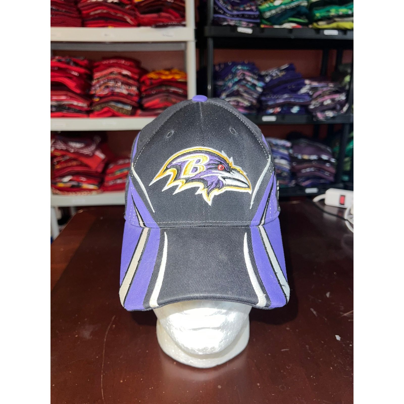 Reebok Baltimore Ravens Reebok Hat Equipment NFL Black Cap Football Size ONE SIZE - 1 Thumbnail