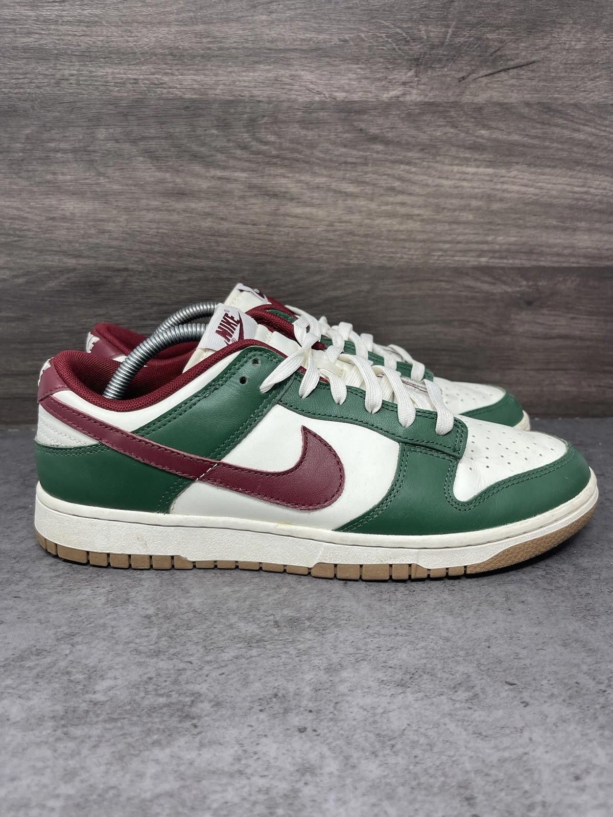 Nike Nike Dunk Low Mens Size 9 Gorge Green Team Red Sneakers Size US 9 / EU 42 - 5 Thumbnail