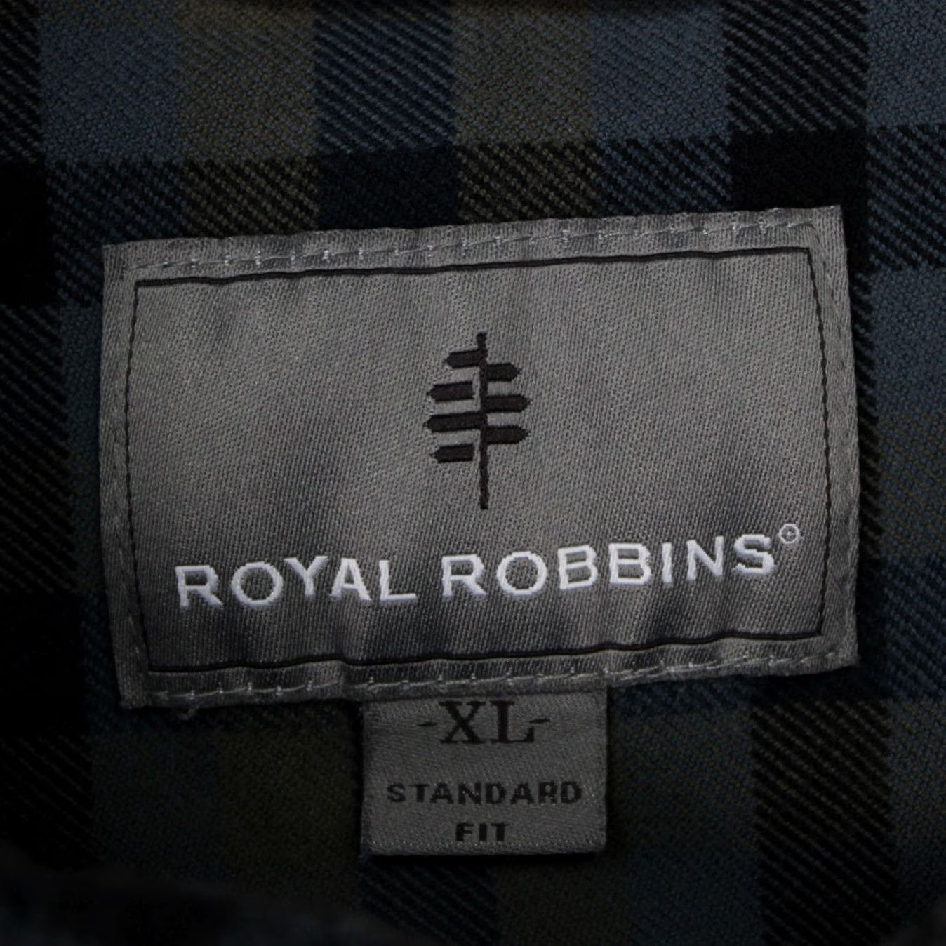 Royal Robbins Royal Robbins Shirt Adult XL Green/Blue Plaid Button-Up Cotton L/S Relaxed Fit Mens Size US XL / EU 56 / 4 - 7 Thumbnail