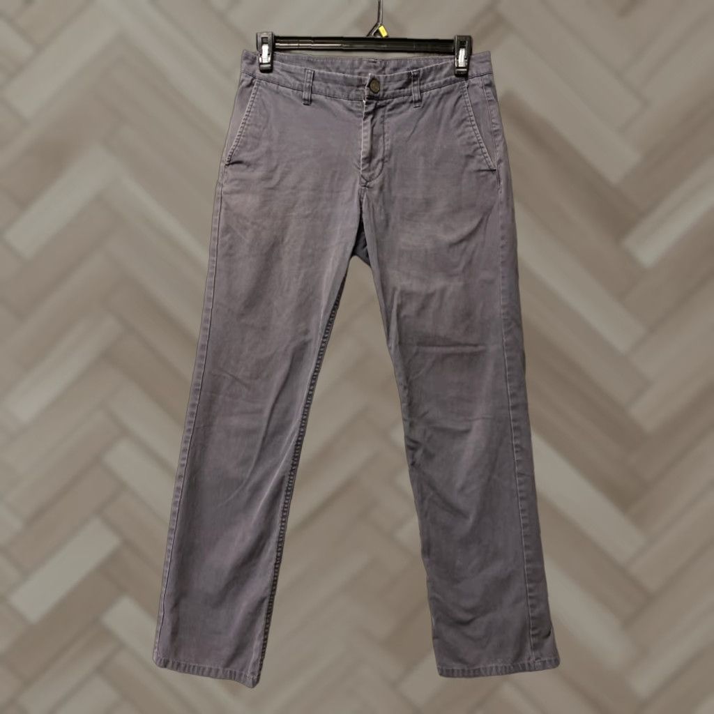 Bonobos BONOBOS Slim Taper Chino Pants Men 30x32 Gray Cotton Blend Zip Flat Front Regular Inseam 32 Mens Golf Style Size US 30 / EU 46 - 1 Thumbnail