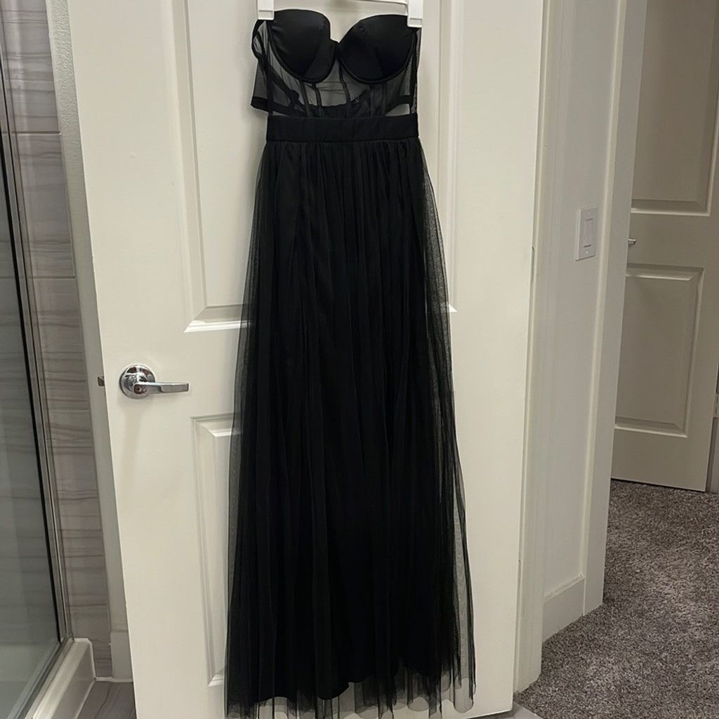 Windsor Smith Black Mesh See-Thru Gown - M Size S / US 4 / IT 40 - 2 Thumbnail