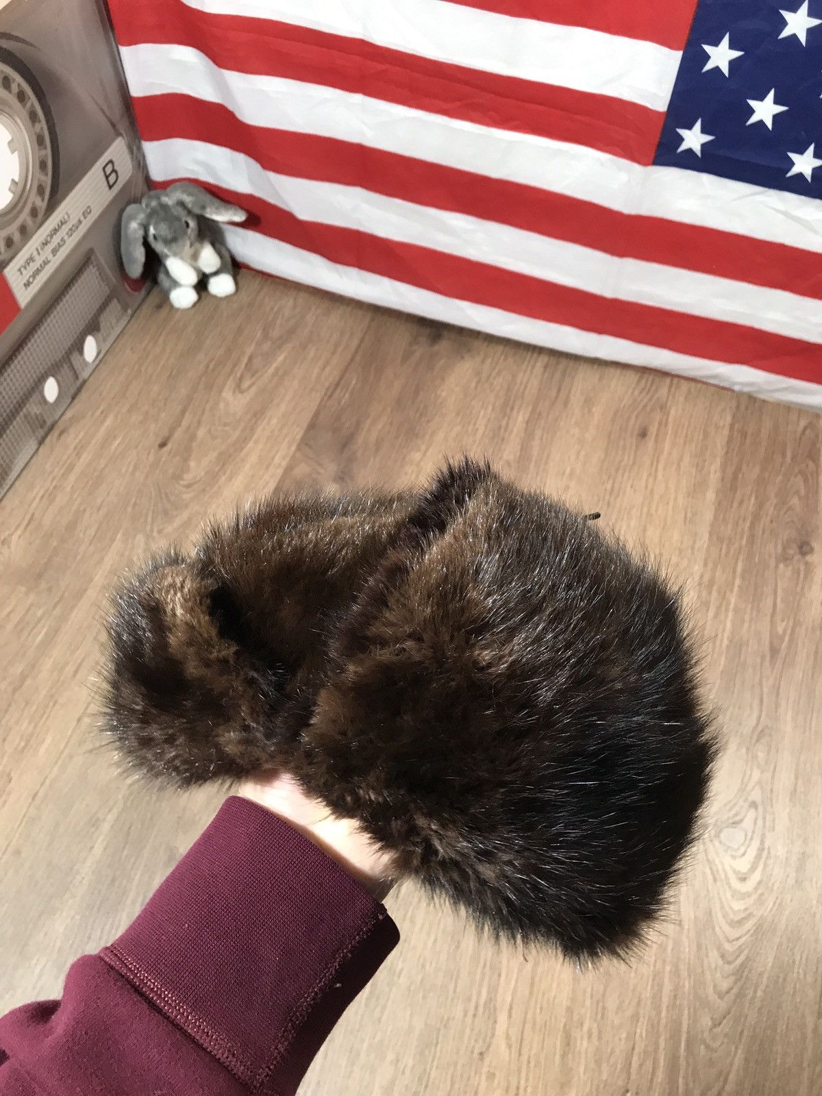 Japanese Brand × Vintage Vintage Natural Fur Ushanka Hat Size ONE SIZE - 8 Thumbnail
