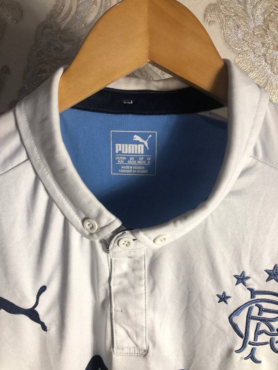 Puma VINTAGE PUMA FC RANGERS SCOTLAND SOCCER JERSEY RETRO Y2K 90s Size US M / EU 48-50 / 2 - 5 Thumbnail