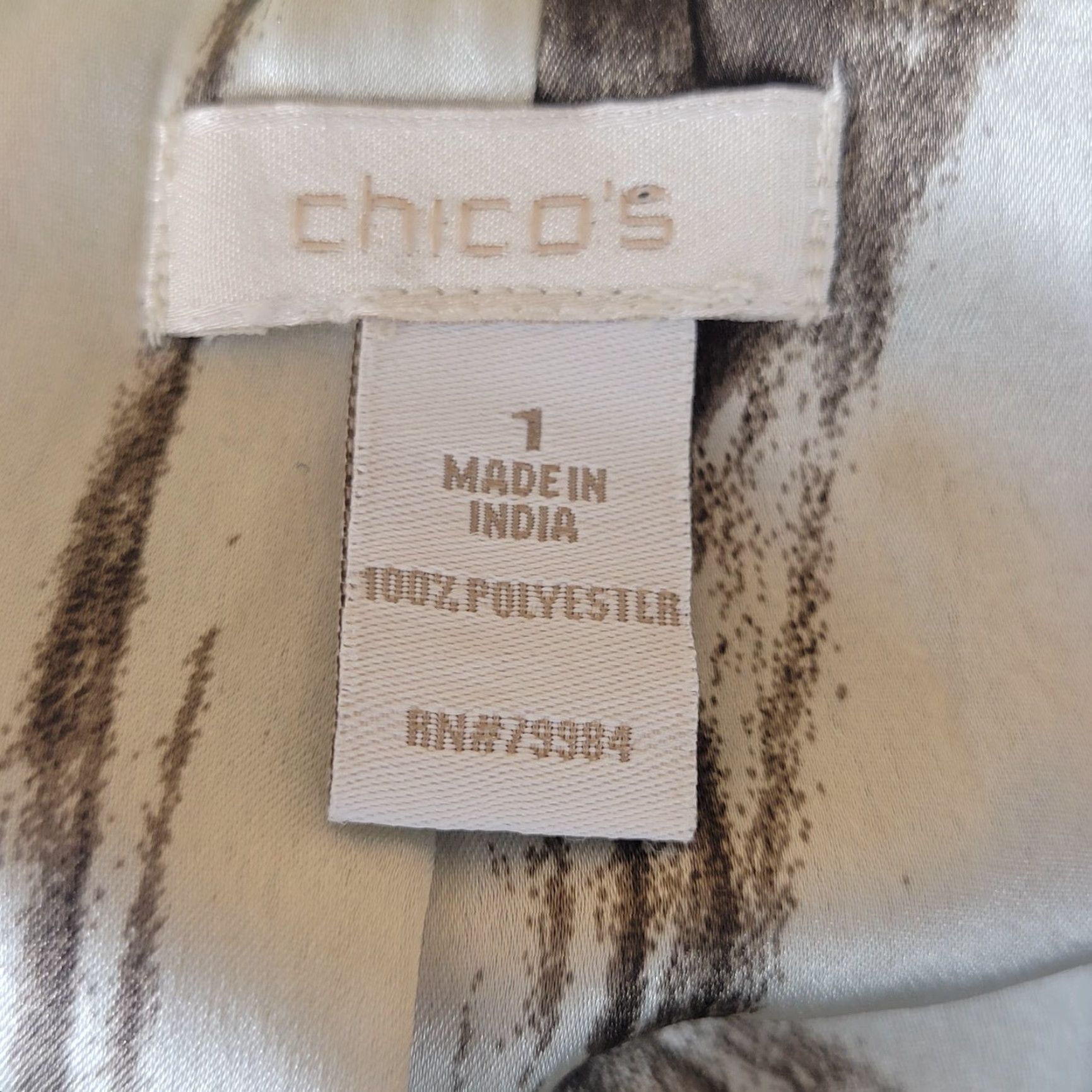 Vintage Chico's Cardigan Sweater Open Front Long Sleeve Crinkle Ruffle Silver Gray Size 1 Womens Size XS / US 0-2 / IT 36-38 - 8 Thumbnail