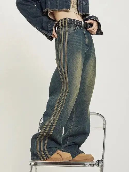 Jean Y2K Blue Jeans Baggy Denim Size 26" / US 2 / IT 38 - 1 Thumbnail