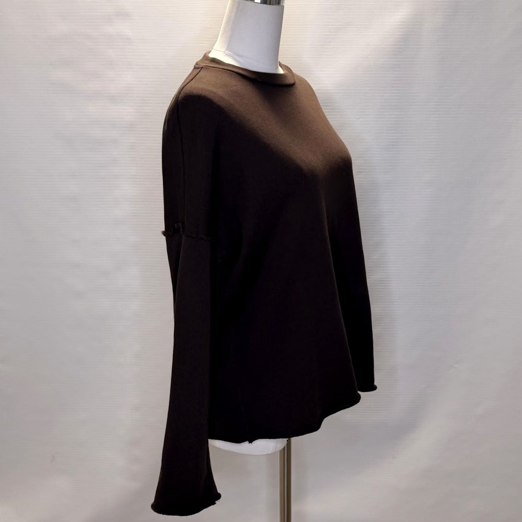 Eileen Fisher Eileen Fisher Shirt Womens Medium Brown Organic Cotton Long Sleeve Crewneck Top Size M / US 6-8 / IT 42-44 - 2 Thumbnail