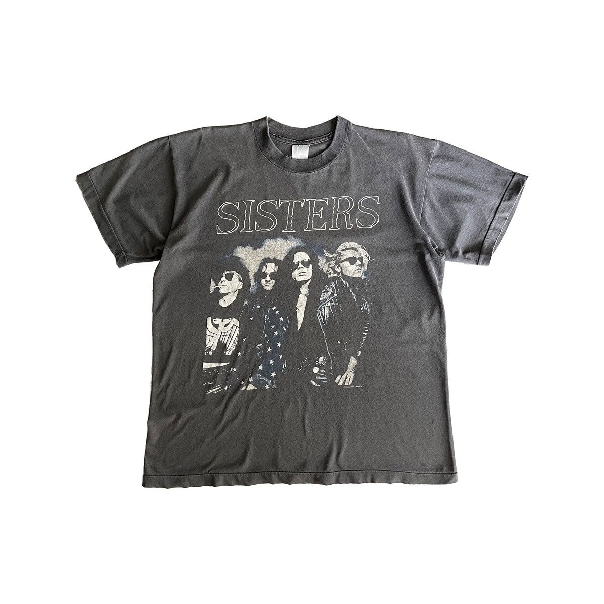 image of Band Tees x Tour Tee ★ Vintage, Sisters Of Mercy T-Shirt [1990] in Vintage Black, Men's (Size XL)