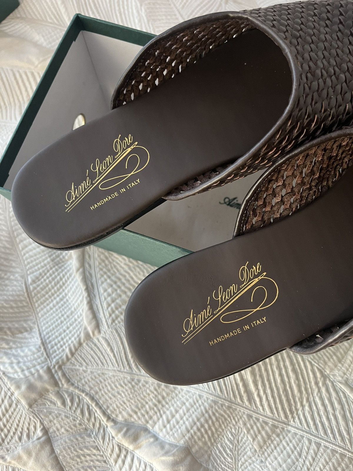 Aime Leon Dore ALD Raffia mules tobacco Size US 11 / EU 44 - 2 Thumbnail