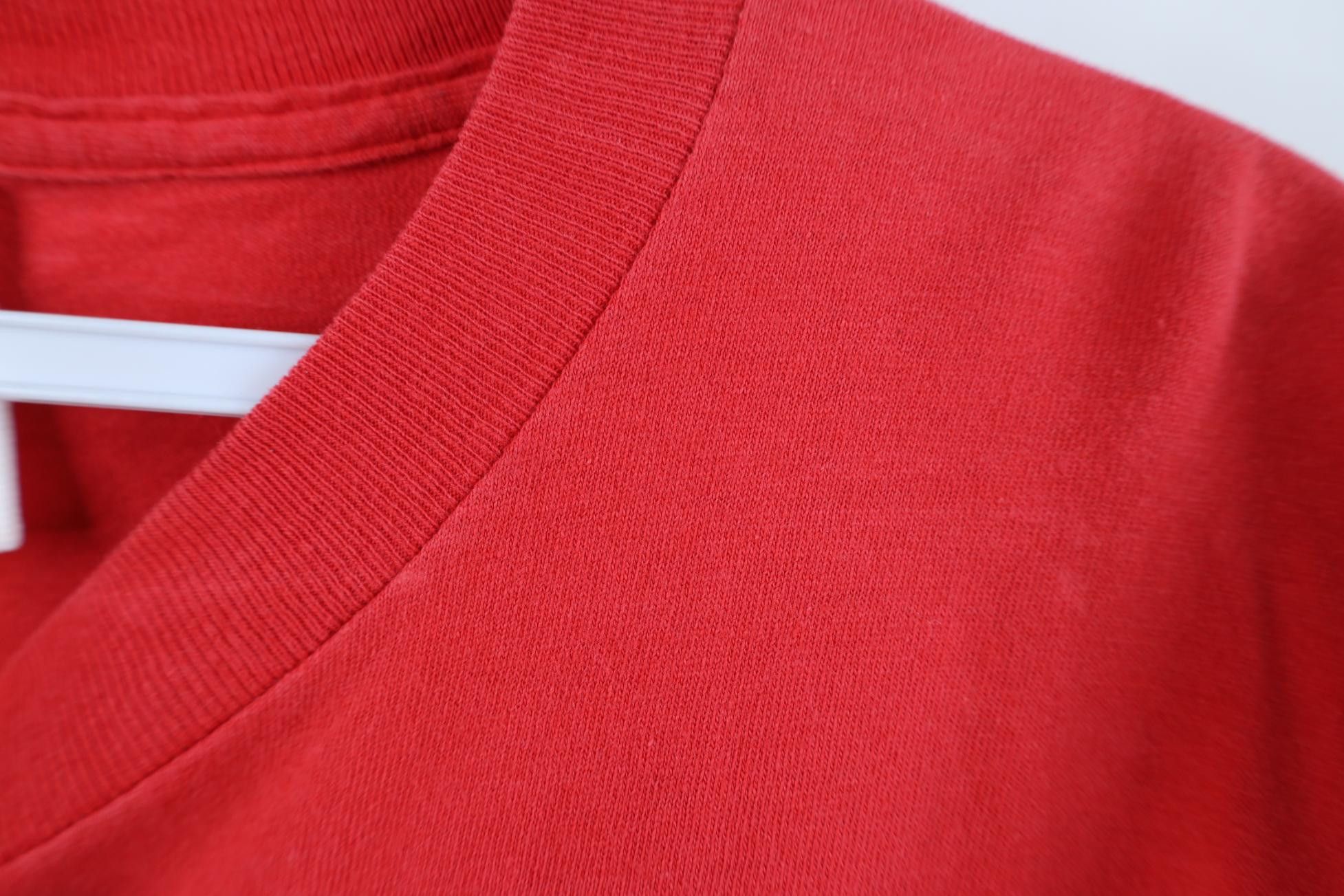 Vintage Vintage 90s Spell Script Ohio State University T-Shirt Red Size US L / EU 52-54 / 3 - 8 Thumbnail