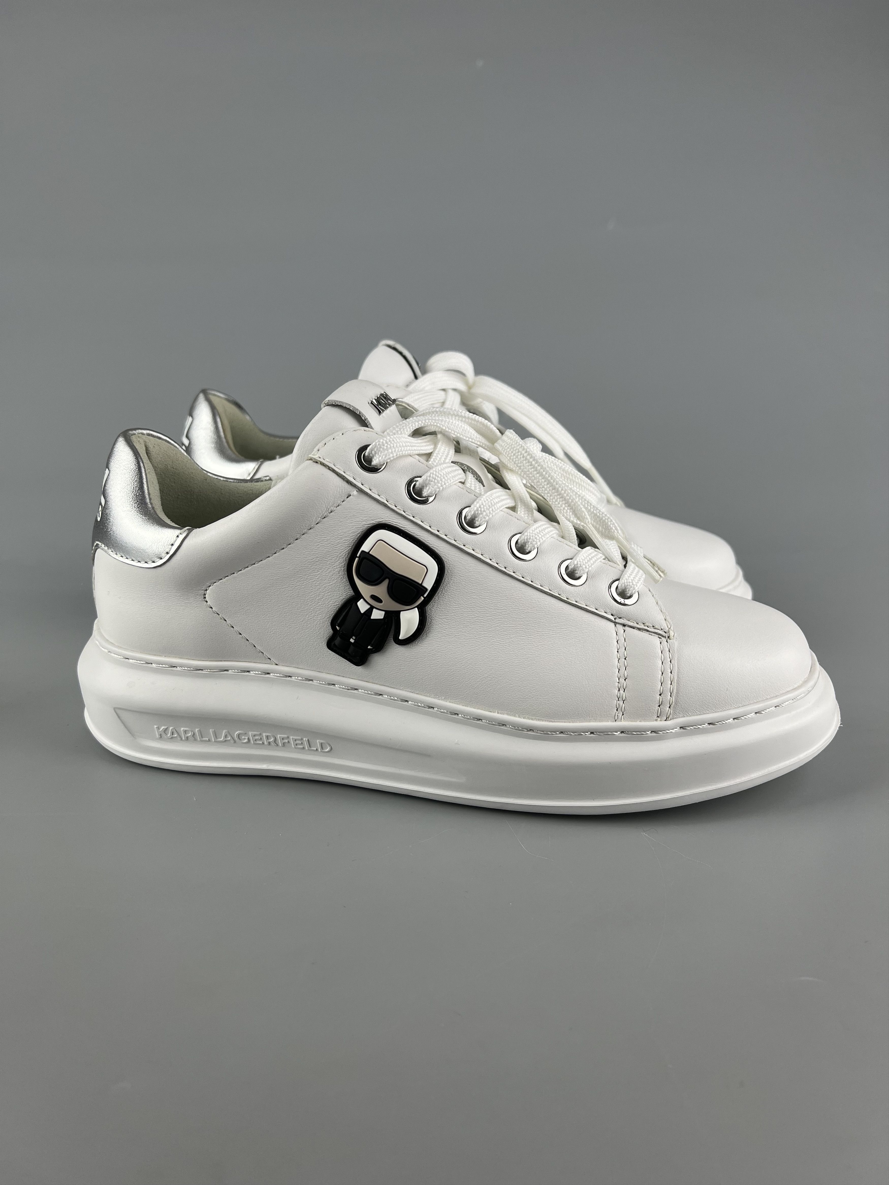 Karl Lagerfeld Karl Lagerfeld Karl Iconic 3D Logo Women's Leather Sneakers Size US 7 / IT 37 - 1 Thumbnail
