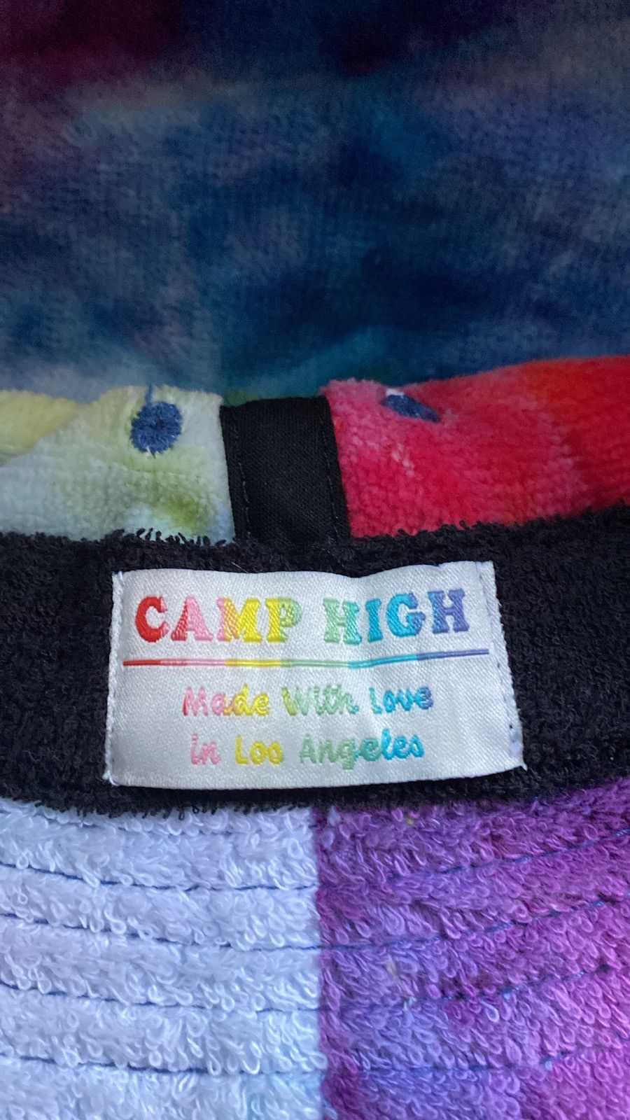 Camp High Psychedelic Hand Die Bucket Hat