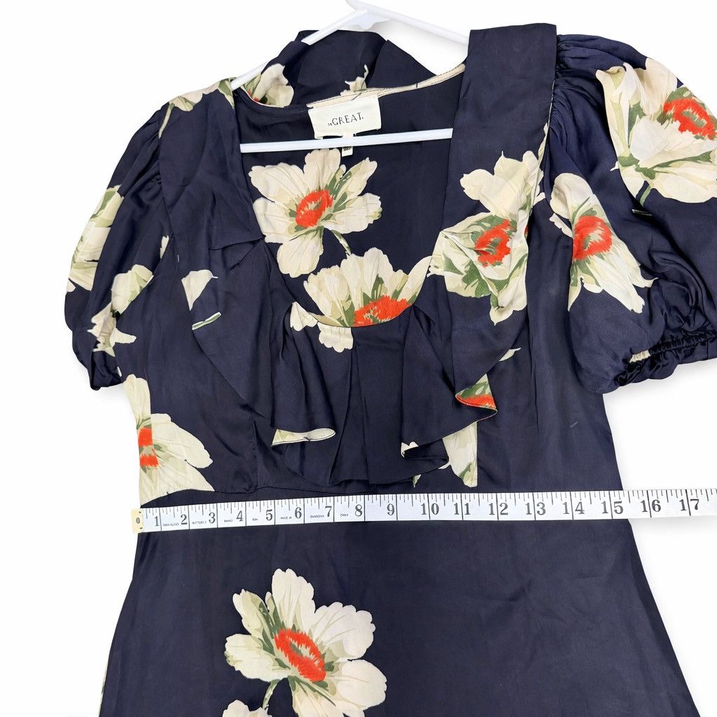 THE GREAT THE GREAT Medley Dress Floral Midi Romantic Prairie S/1 EUC Size S / US 4 / IT 40 - 6 Thumbnail