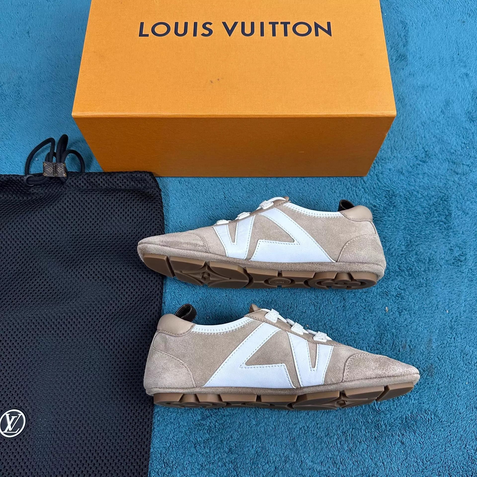 Louis Vuitton LV Sneakerina Ballet Flat Brown EU36 Size US 5.5 / IT 35.5 - 3 Thumbnail
