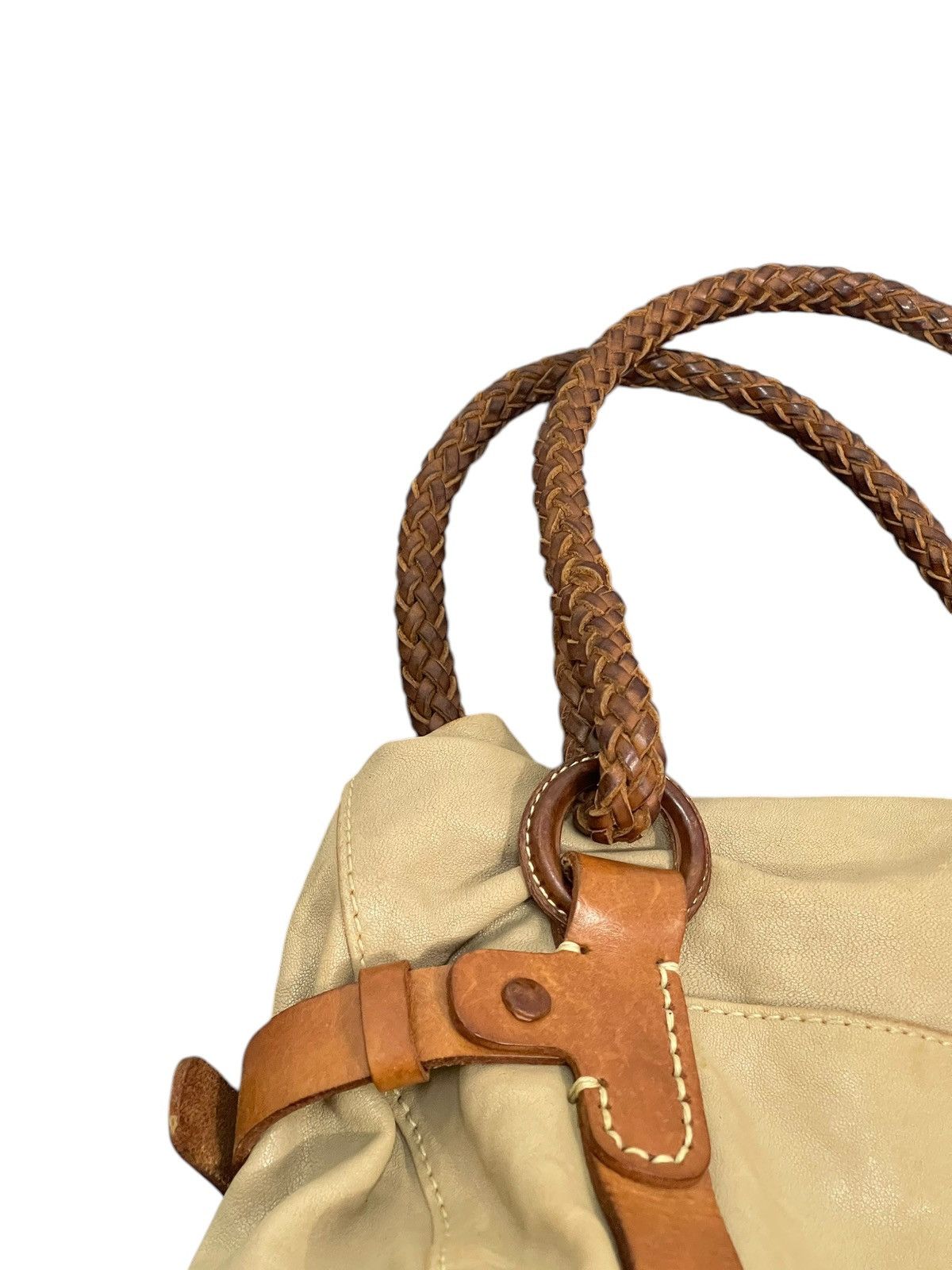 Genuine Leather Full Leather Patina Genten Japan Hand Bag 1🟩8 Size ONE SIZE - 20 Thumbnail