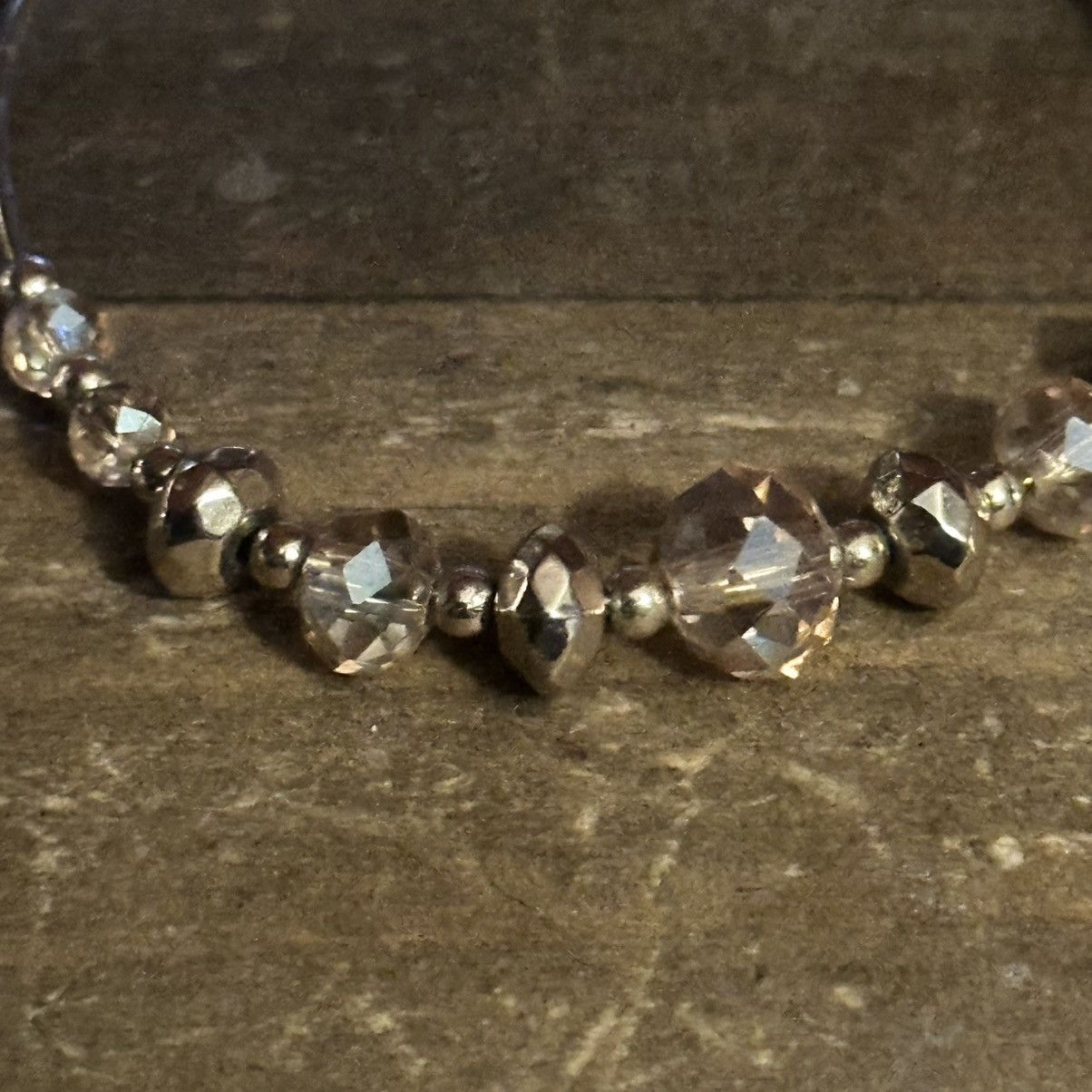 Other Crystal bead circle hoop earrings Size ONE SIZE - 3 Thumbnail