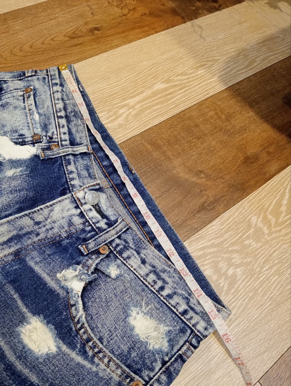 Japanese Brand RNA THE ALTERNATIVE SYNDROME BLUE DISTRESSED DENIM PANTS Size US 31 - 12 Thumbnail