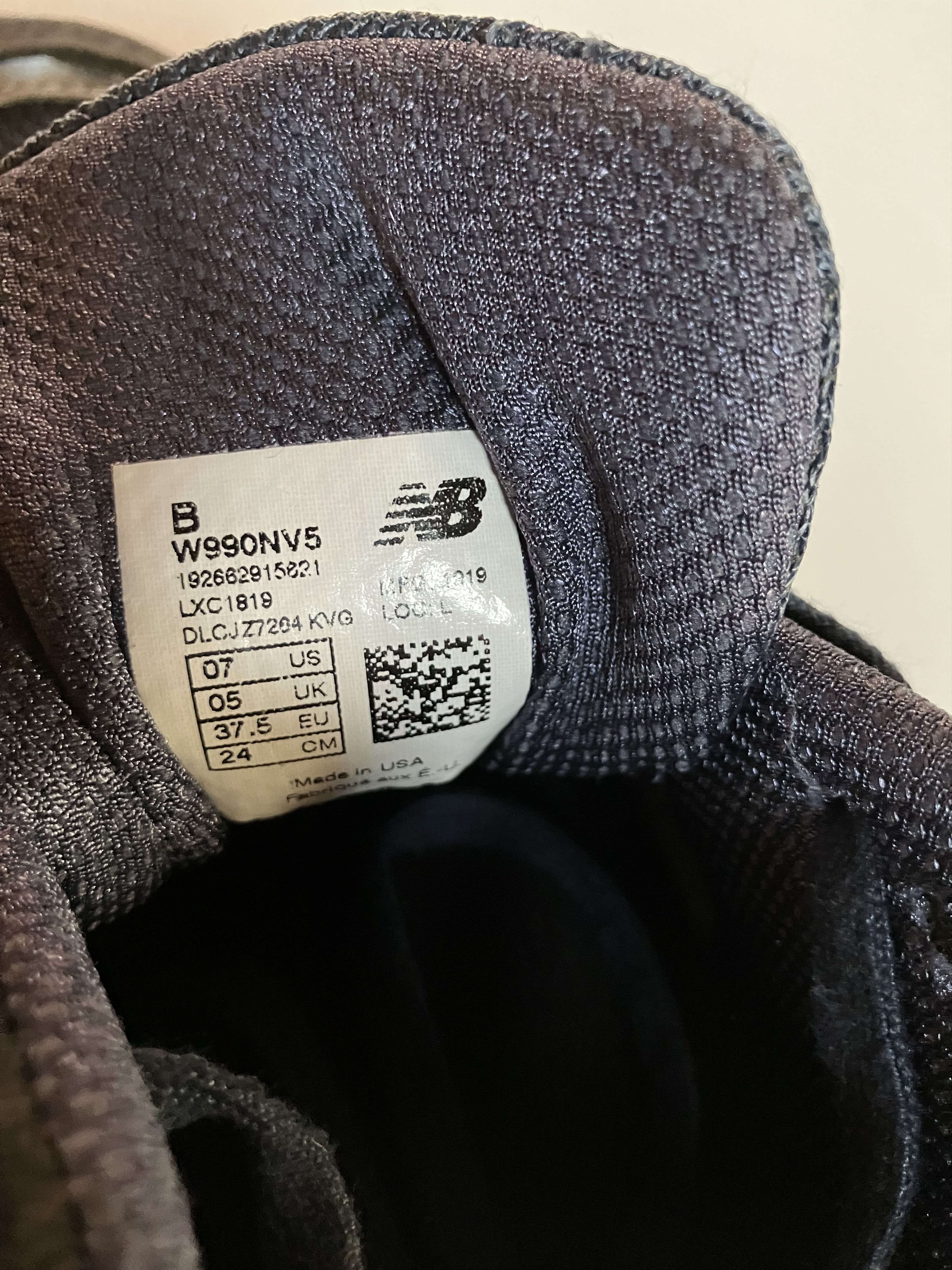 New Balance New Balance Made in USA 990 v5 - Navy Size US 7 / IT 37 - 4 Thumbnail