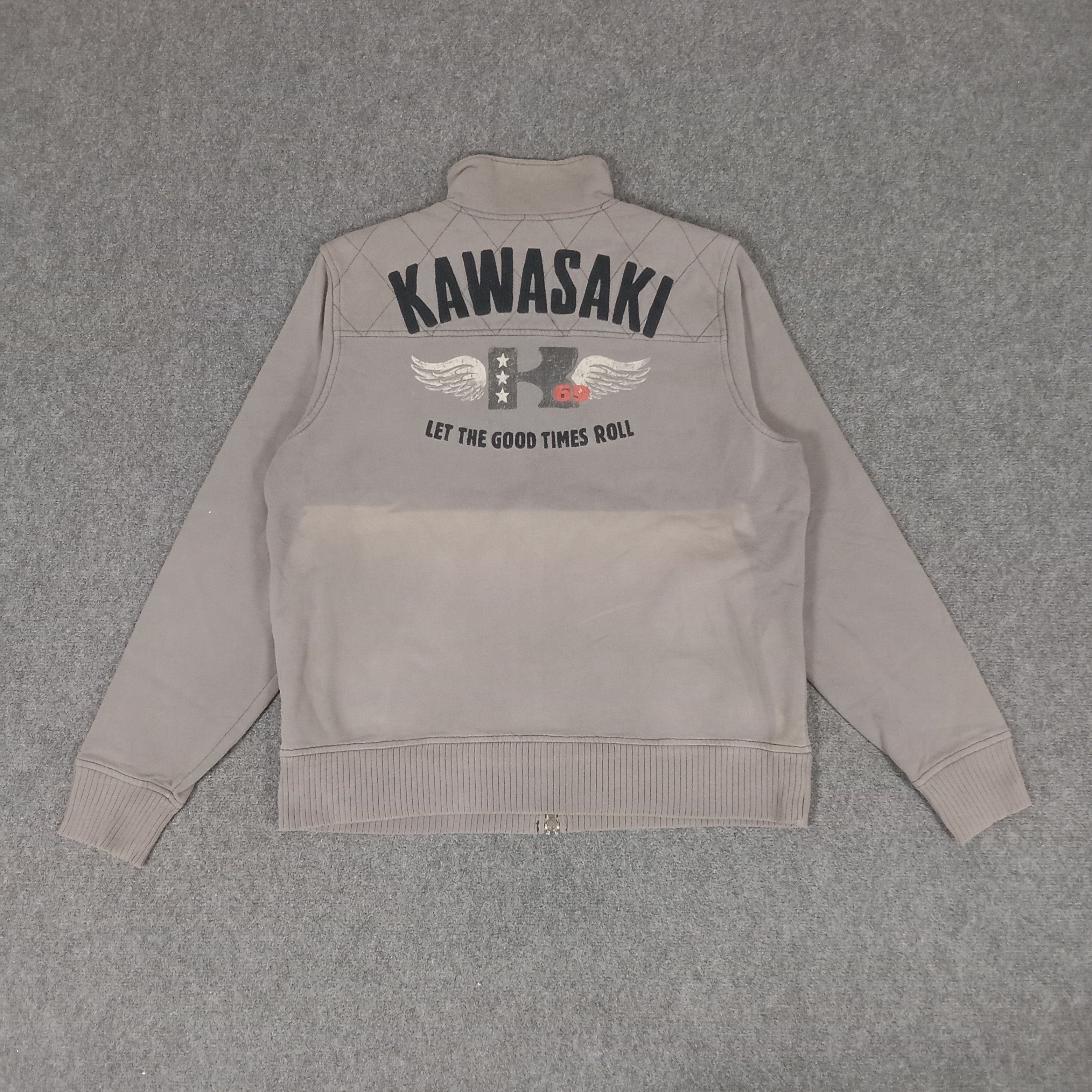 Lucky Brand × Vintage Kawasaki Japanese Motorsports Racing Jacket Size US L / EU 52-54 / 3 - 1 Thumbnail