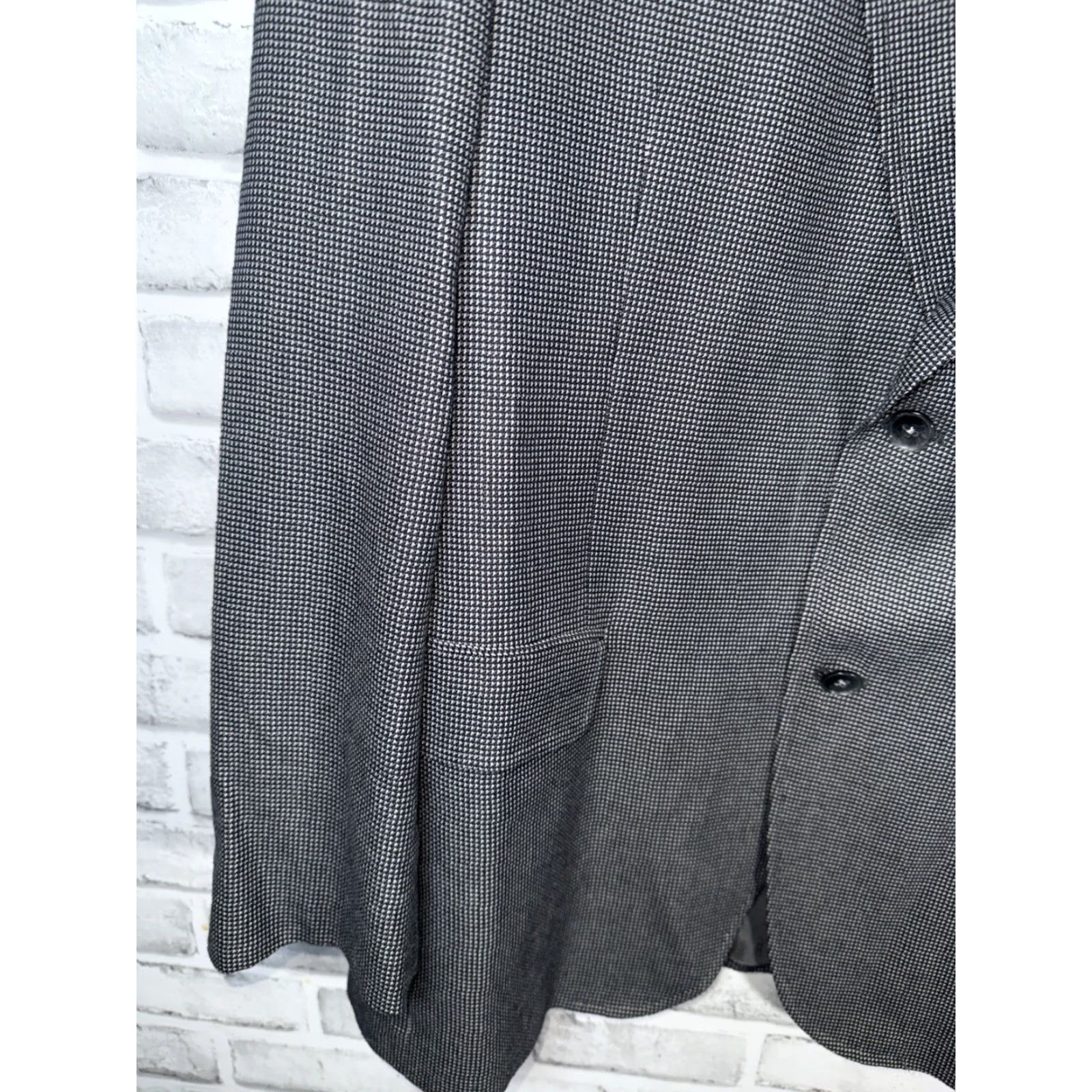 Jack Victor VINTAGE Jack Victor Sport Coat Mens 44R Gray Bamboo Viscose 2 Button Sports Coat Size US S / EU 44-46 / 1 - 4 Thumbnail