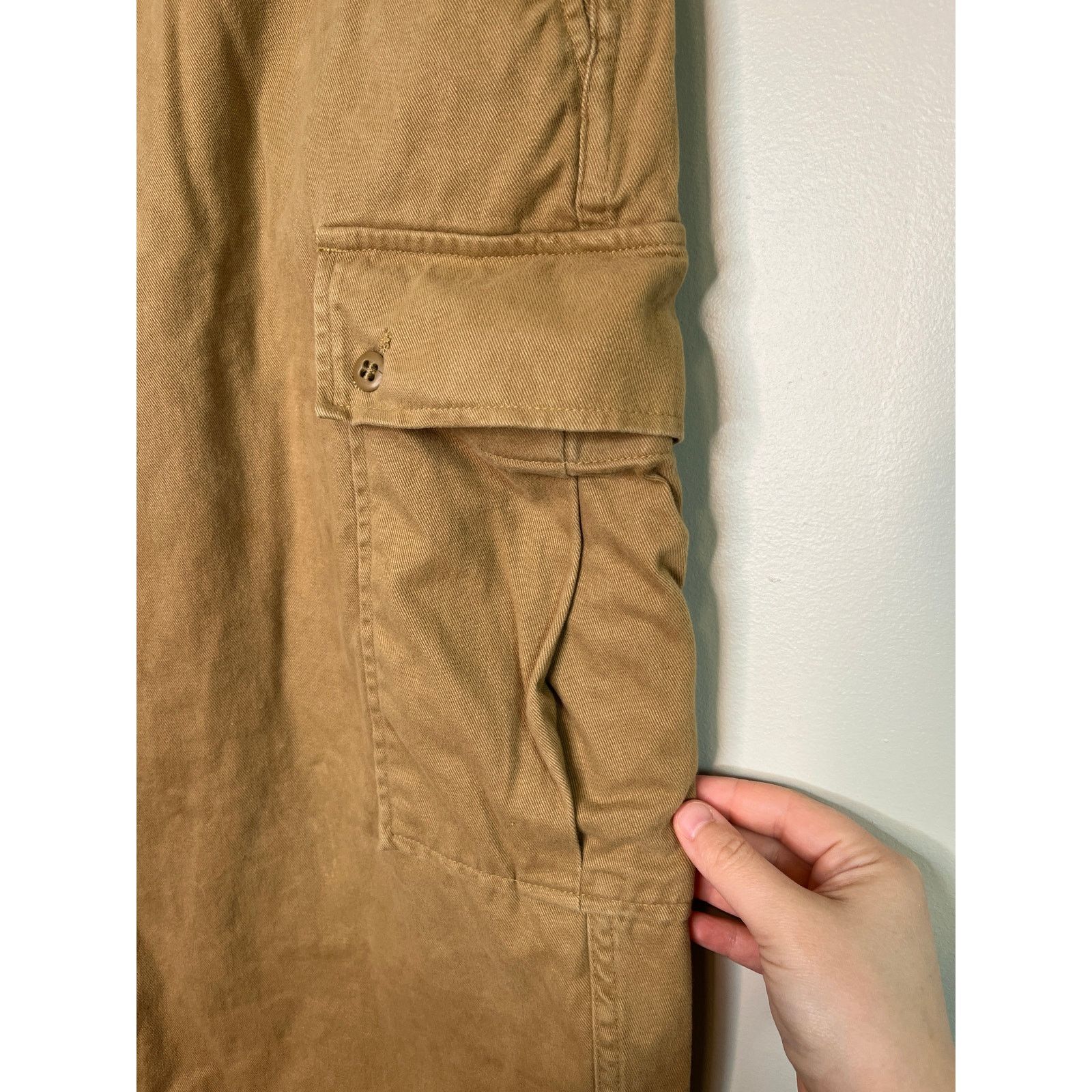 Polo Ralph Lauren Y2K Polo Ralph Lauren Tan USA Paratrooper Cargo Pants 34x30 Size US 34 / EU 50 - 10 Thumbnail