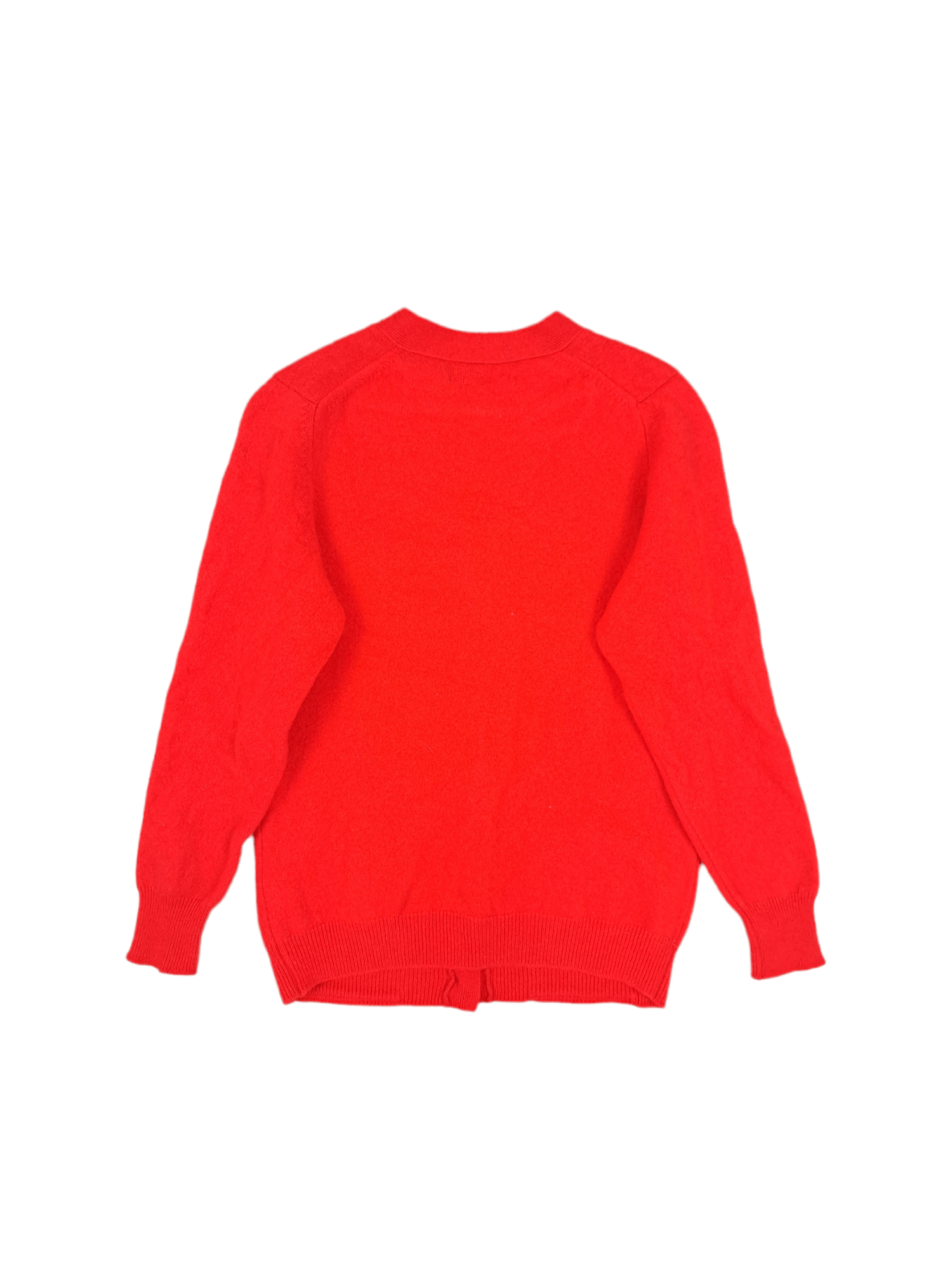 Lyle & Scott × Vintage 💎 Vintage Lyle and Scot Wool Red Cardigan Sweater Size US S / EU 44-46 / 1 - 2 Thumbnail