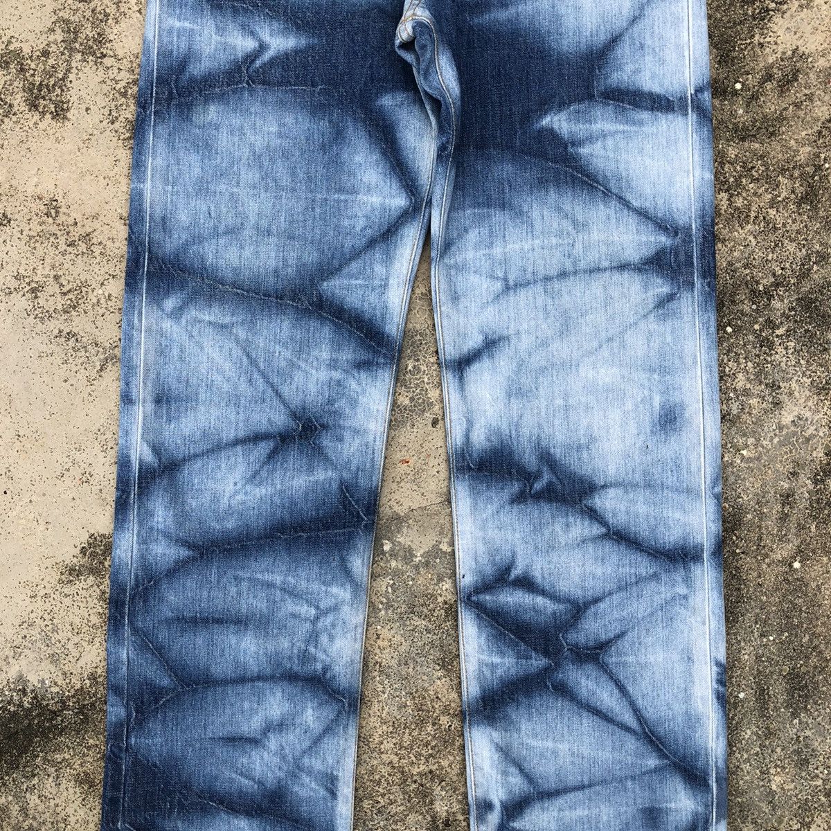 Japanese Brand Vintage Japanese Style Tie Dye Denim Pants Size US 33 - 7 Thumbnail