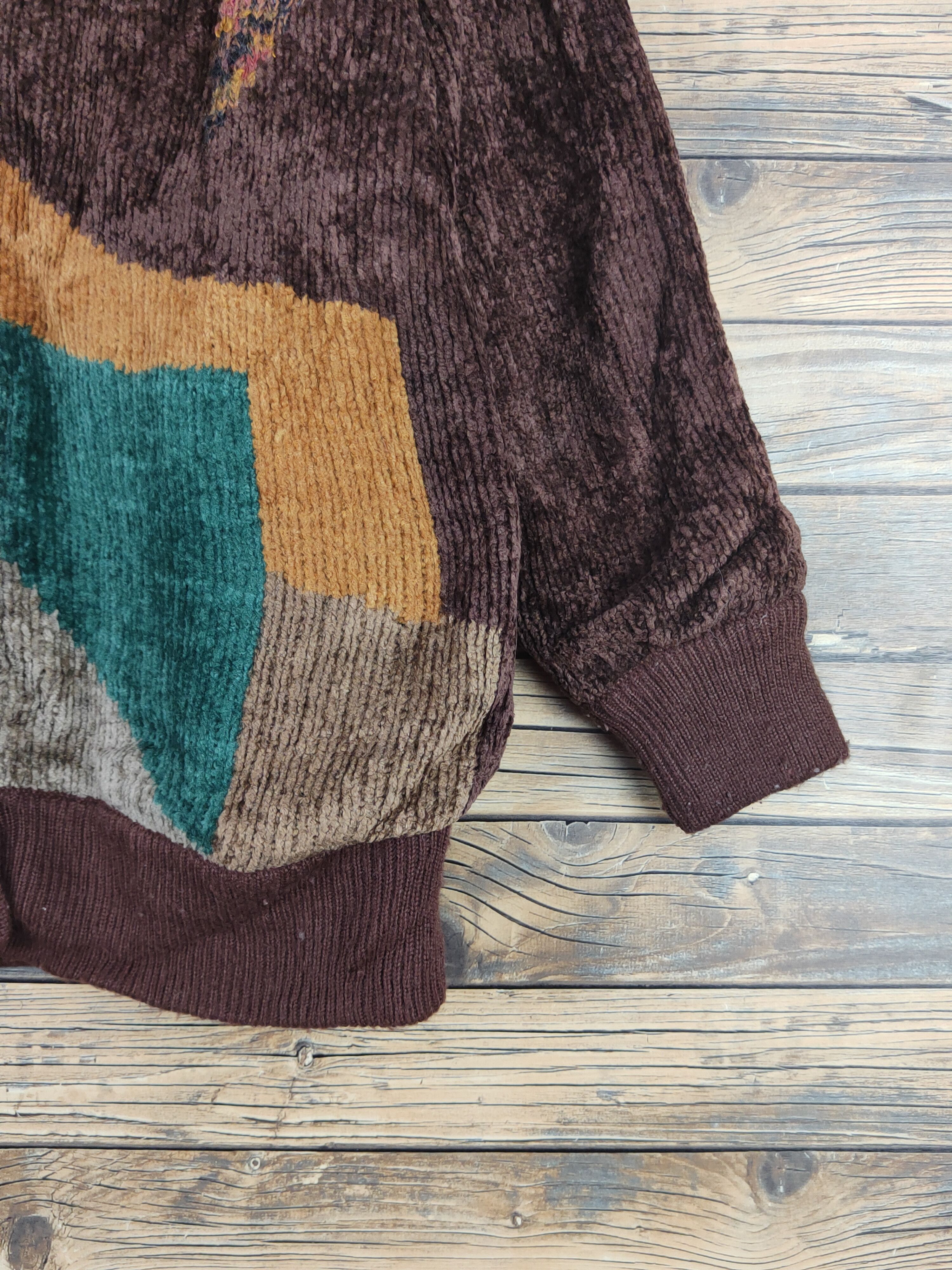 Vintage Bon Carat Dark Brown Knitwear Sweaters #W1668 Size US M / EU 48-50 / 2 - 6 Thumbnail