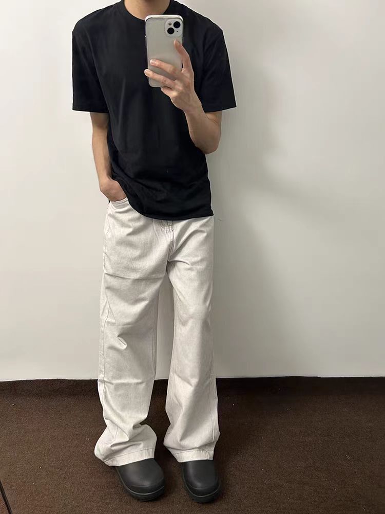Japanese Brand × Jean Street Casual Simple Versatile Aged Jeans Size US 30 / EU 46 - 5 Thumbnail