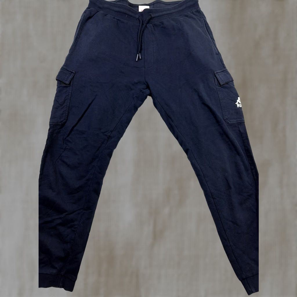 Kappa Kappa Sweatpants Men XXL Navy Blue Cargo Cotton Ankle Jogger Pants 2XL Regular Navy Mens Size US 39 - 1 Thumbnail