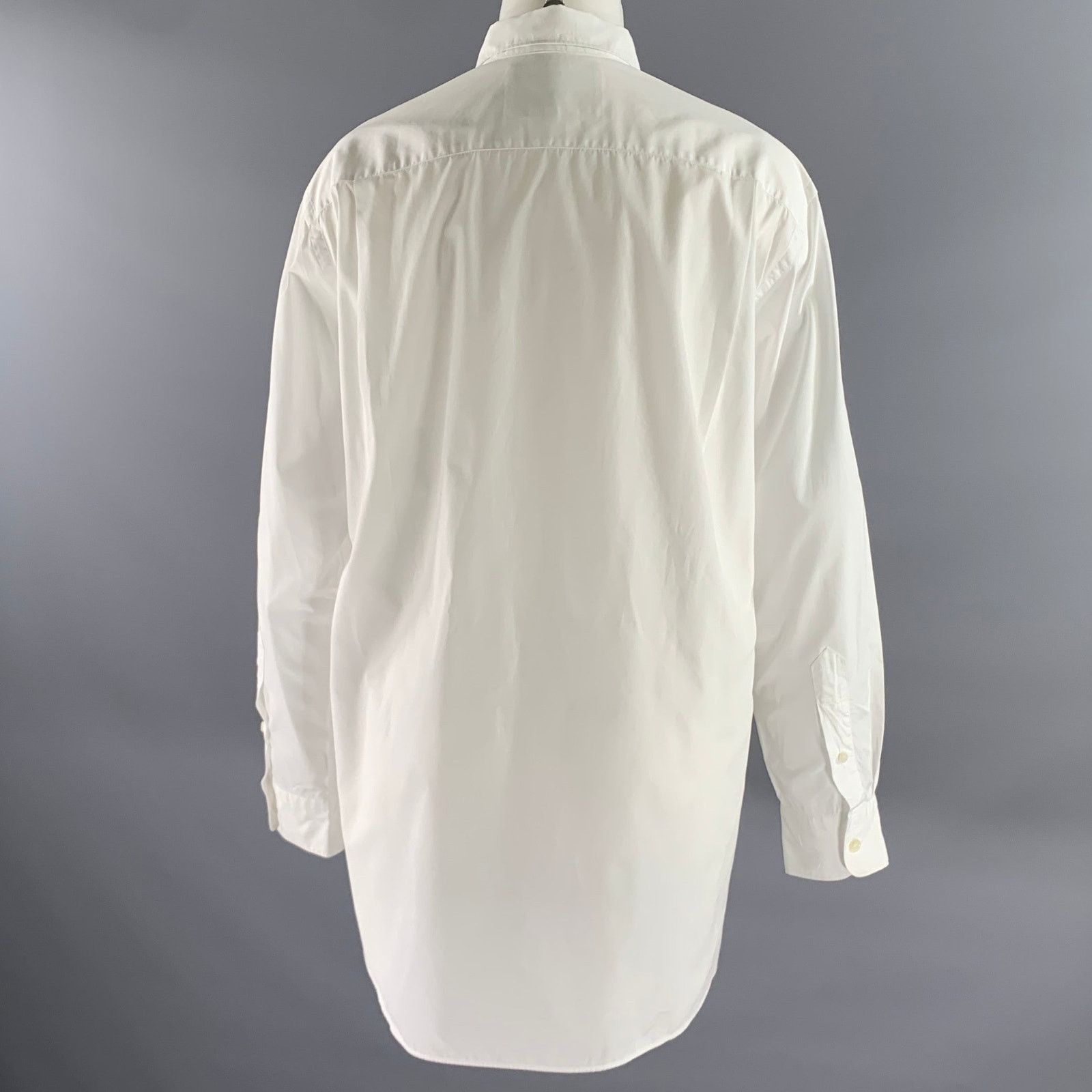 Junya Watanabe JUNYA WATANABE Size L White Cotton Pointed Collar Shirt Size US L / EU 52-54 / 3 - 4 Thumbnail
