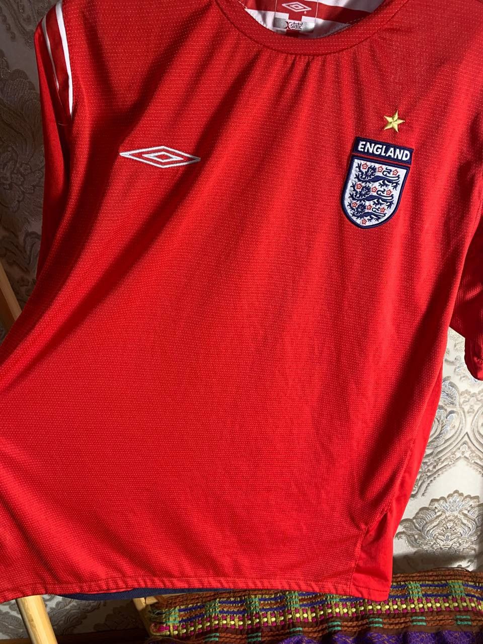 Umbro × Vintage VERY RARE UMBRO ENGLAND RETRO SOCCER JERSEY BLOKECORE Y2K Size US XL / EU 56 / 4 - 4 Thumbnail