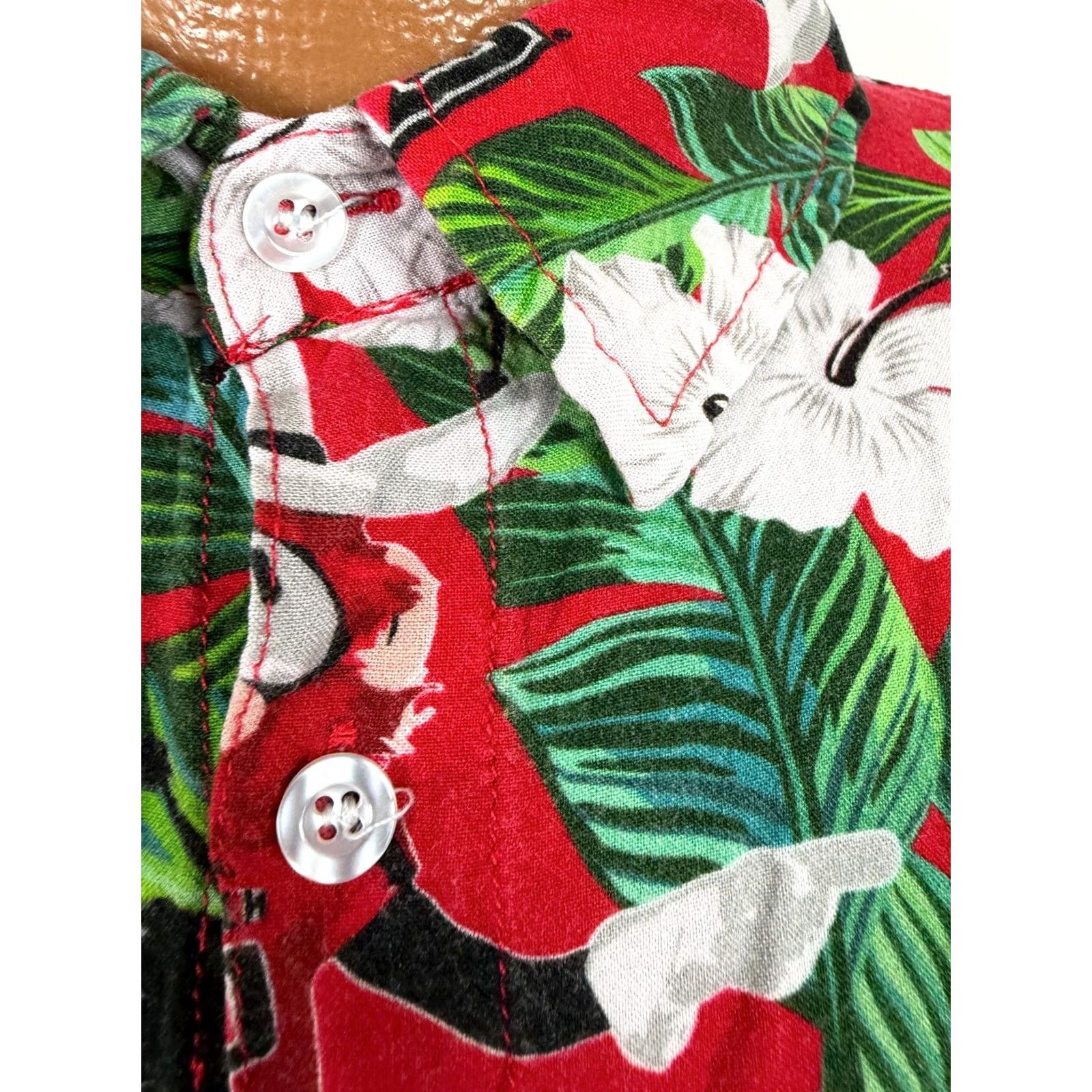 Vintage Texas Tech Hawaiian Shirt Men L Red Raiders College Football Rayon Size US L / EU 52-54 / 3 - 3 Thumbnail