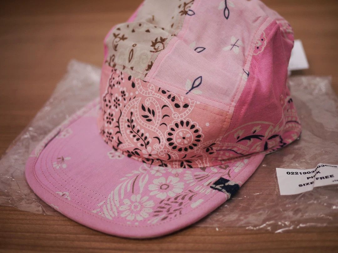 Visvim Visvim 21AW ICT Camp Cap Pink Bandana In Stock Size ONE SIZE - 3 Thumbnail