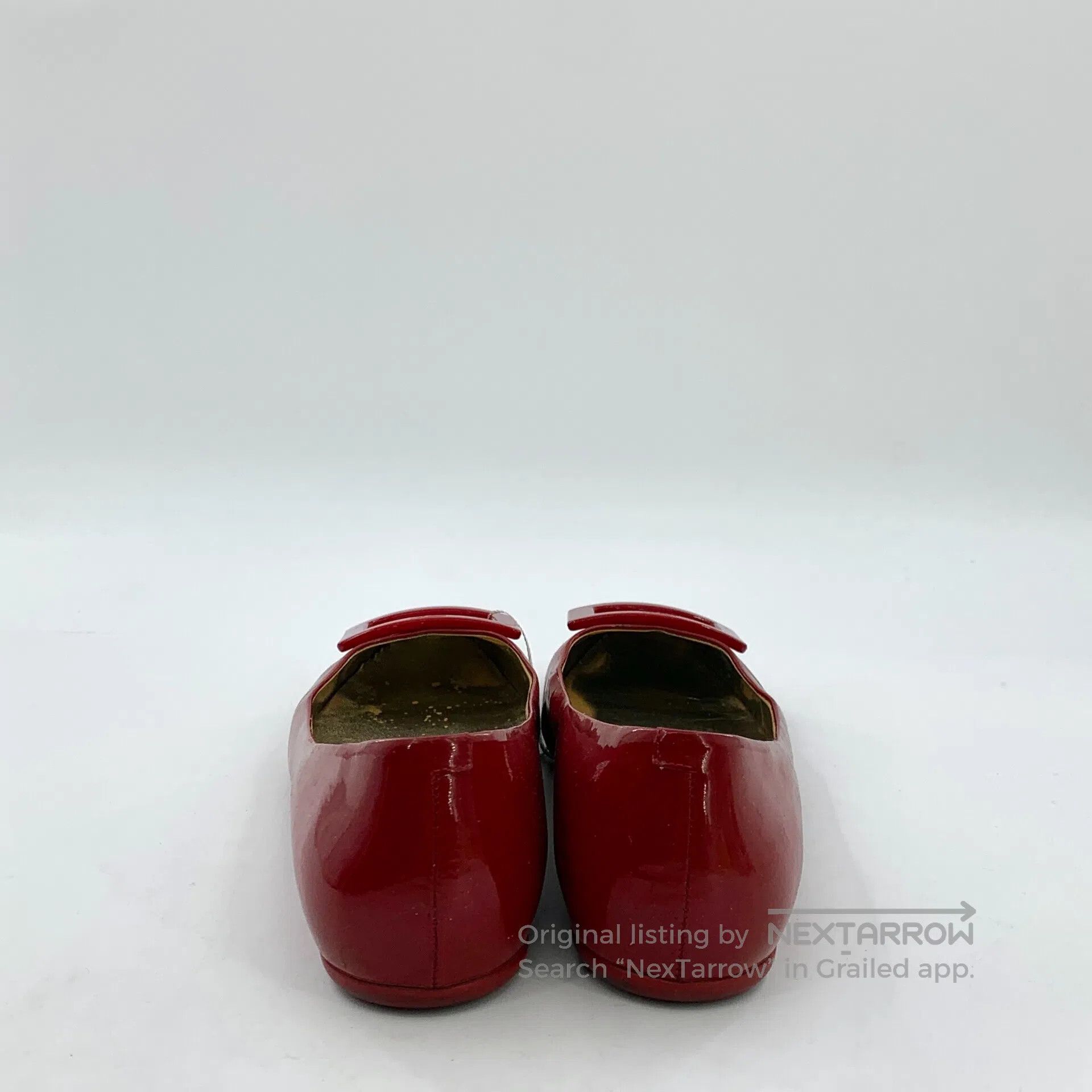 Roger Vivier Roger Vivier Dark Red Patent Leather Square Buckle Casual Size US 6.5 / IT 36.5 - 4 Thumbnail