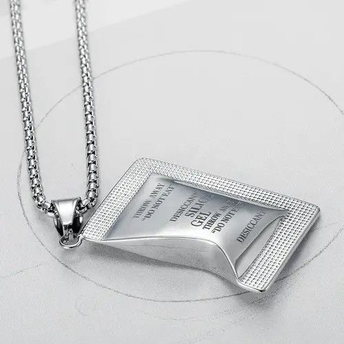 Jewelry Titanium Steel Silica Gel Necklace - Unique Pendant Size ONE SIZE - 5 Thumbnail