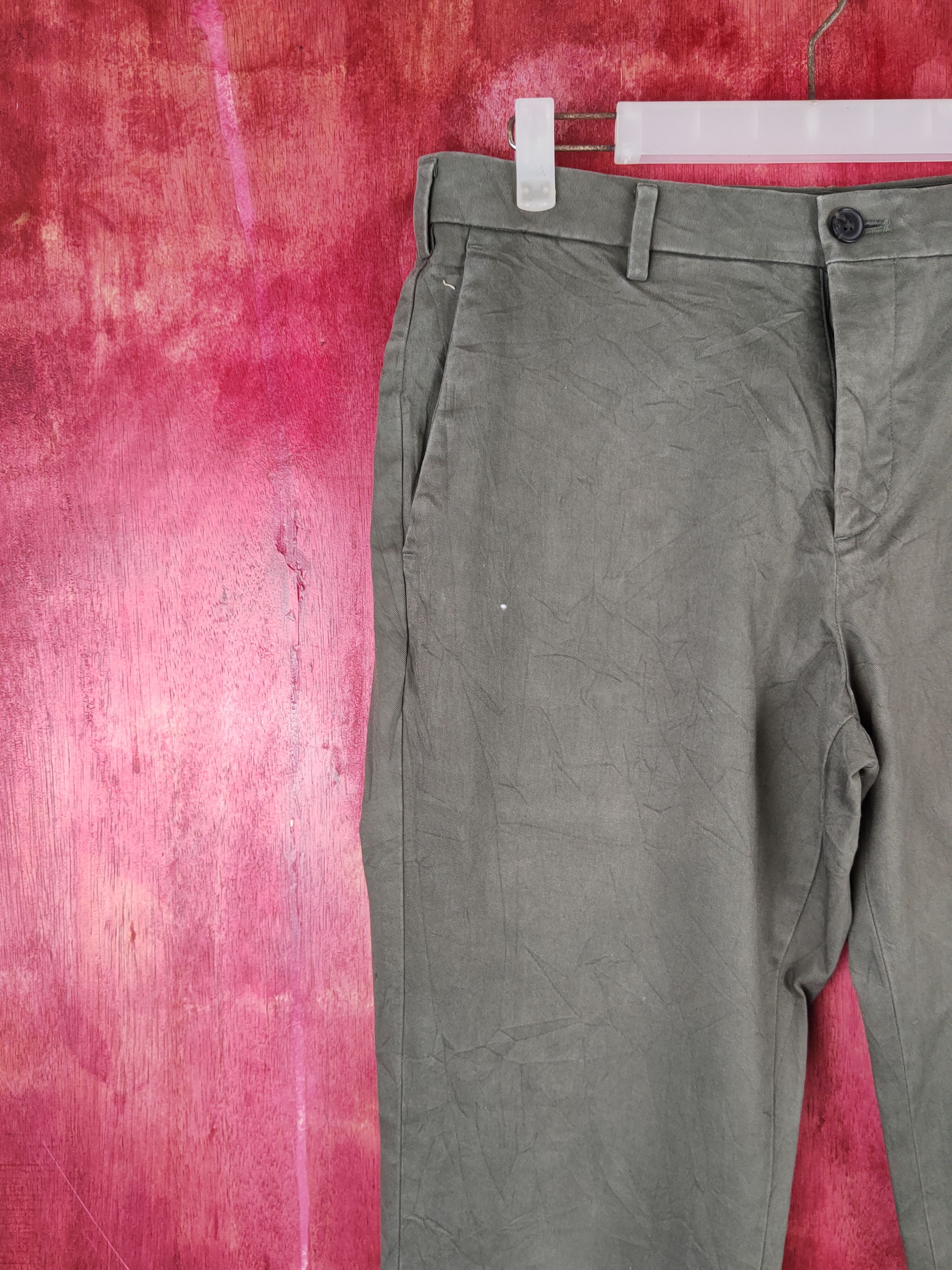 Japanese Brand × Uniqlo Uniqlo Olive Multipocket Casual Pants #S1410 Size US 32 / EU 48 - 3 Thumbnail